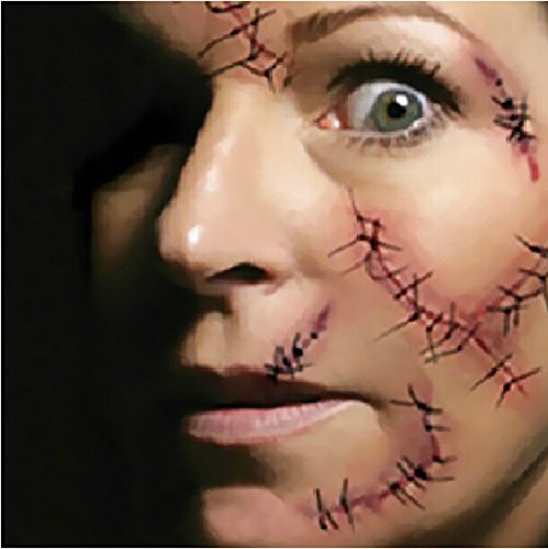 YEEECH Halloween Body Face Scar Realistic Temporary Tattoos