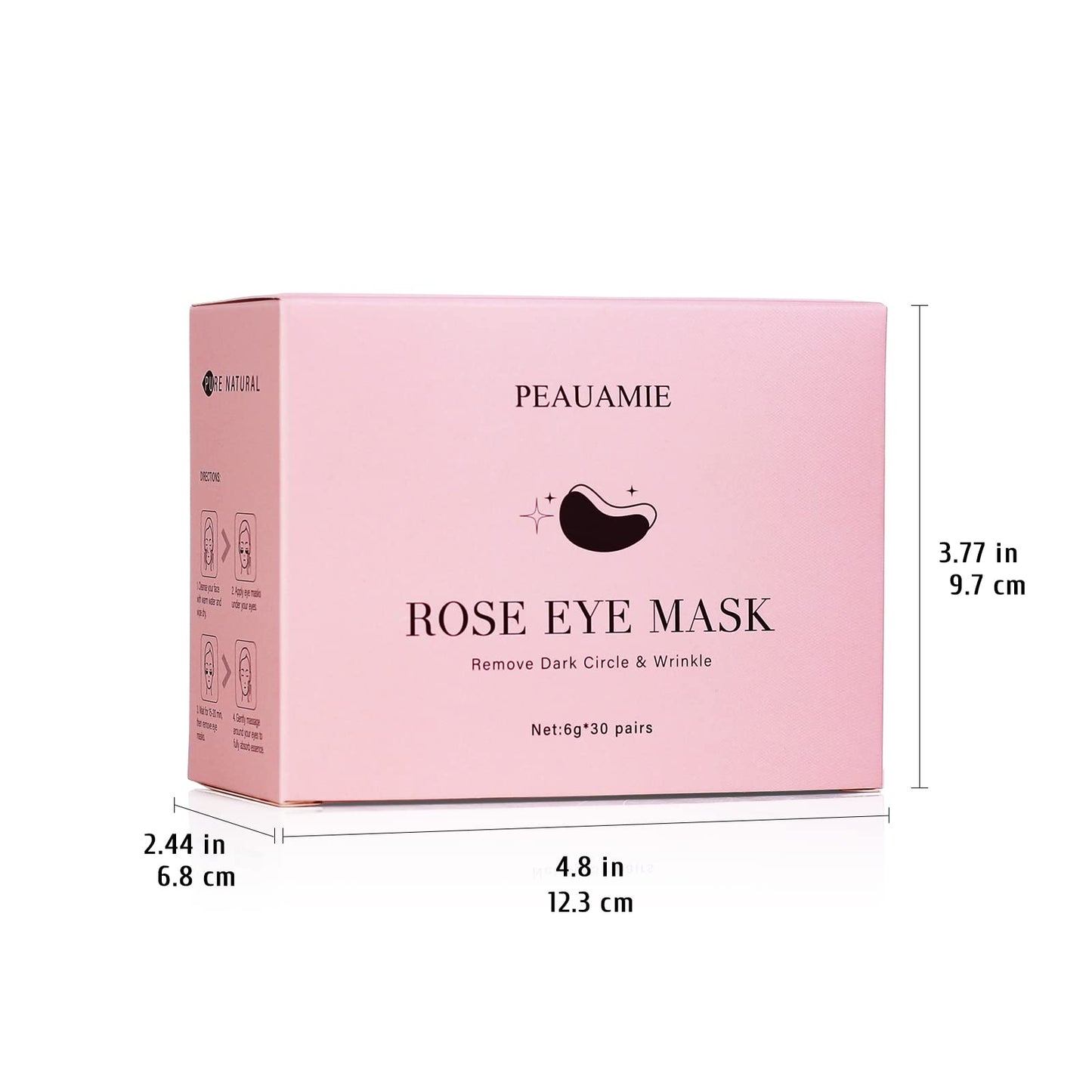 PEAUAMIE Under Eye Patches Gold and Hyaluronic Acid for puffy eyes
