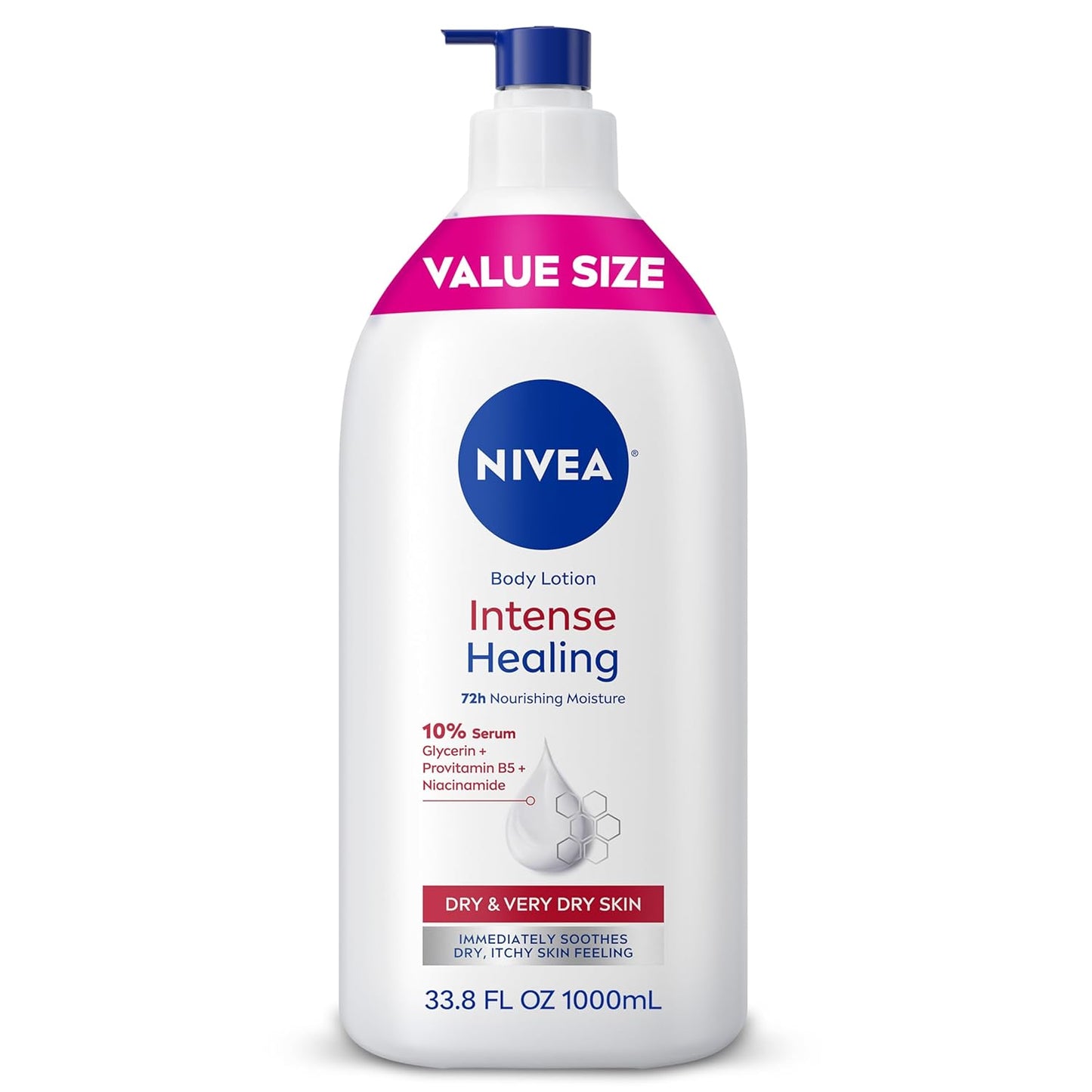NIVEA Intense Healing Body Lotion 16.9oz for Very Dry Skin