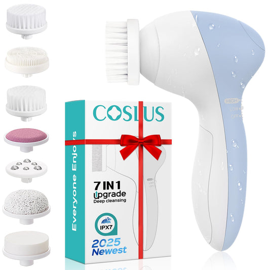 COSLUS Facial Cleansing Brush Silicone Face Scrubber