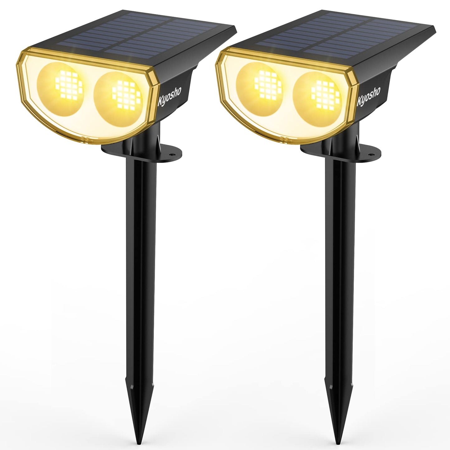 Kyosho Solar Color Spot Lights Outdoor, 9 Lighting Modes Halloween Christmas Lights
