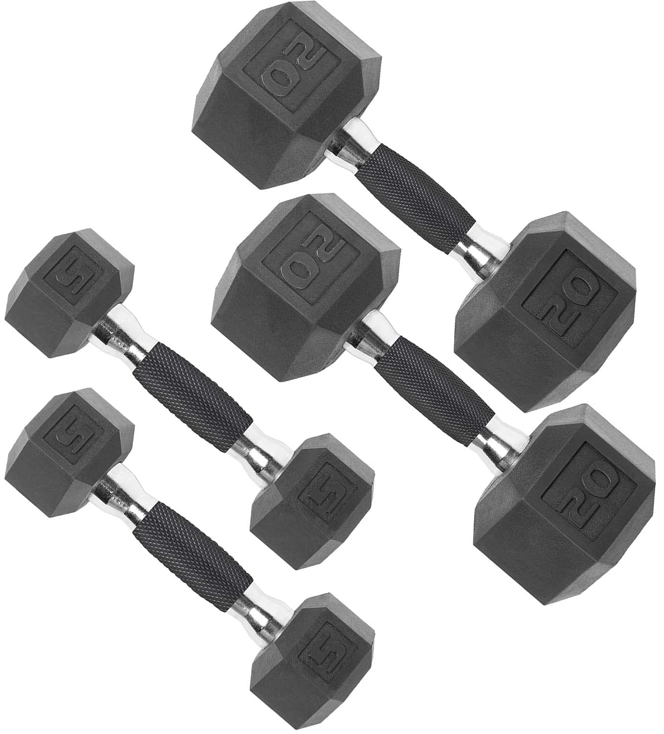 CAP Barbell 10 LB Coated Hex Dumbbell Weight Pair with Black Handle