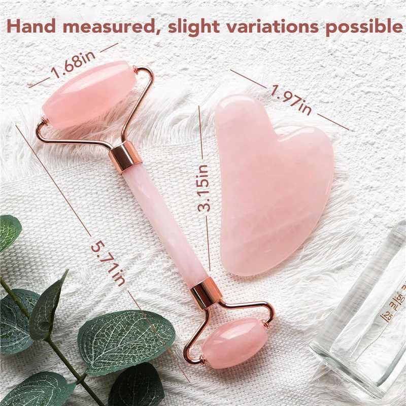 huefull Genuine Jade Roller & Gua Sha Set for Face