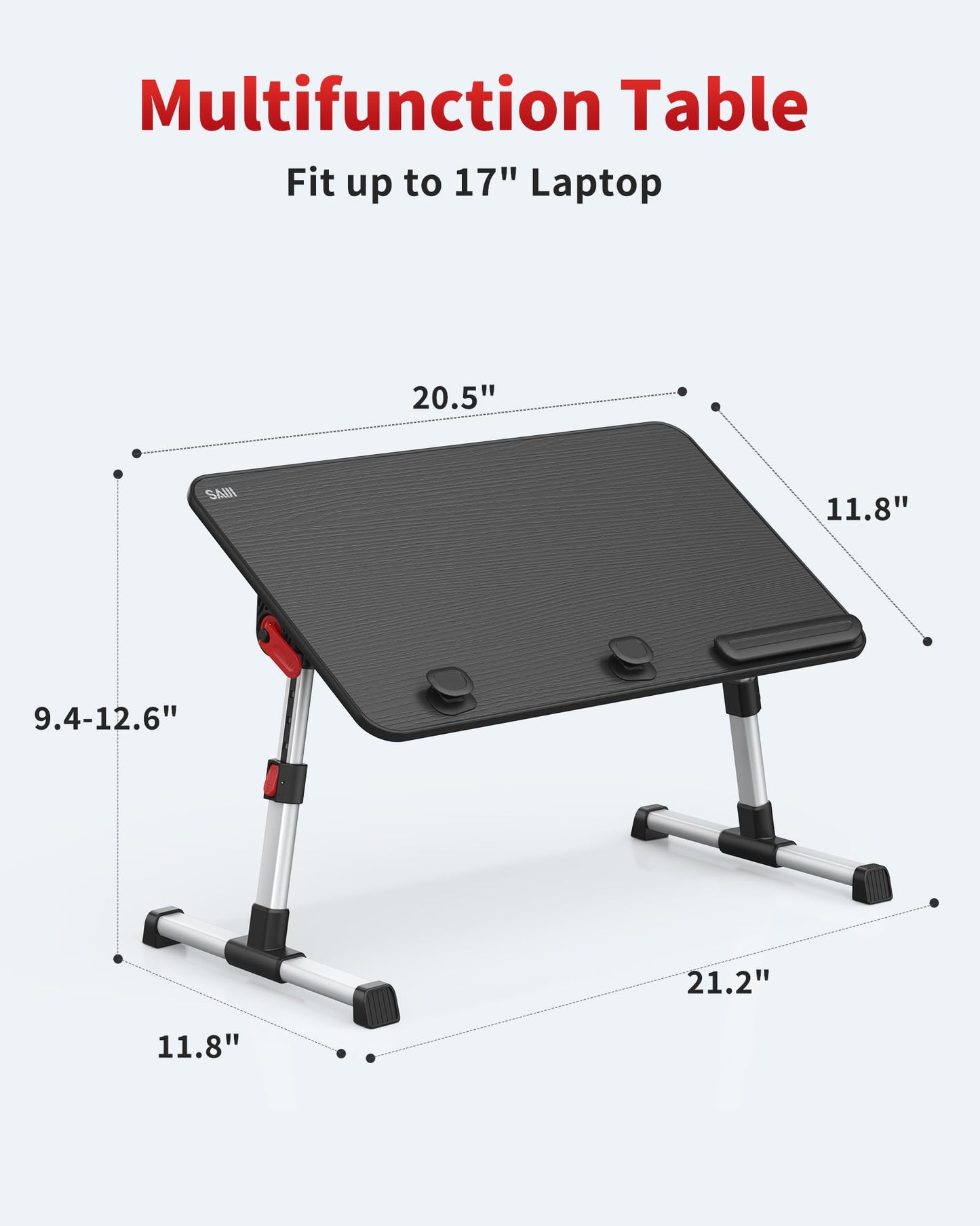 Laptop Desk Table, SAIJI Adjustable Laptop Stand