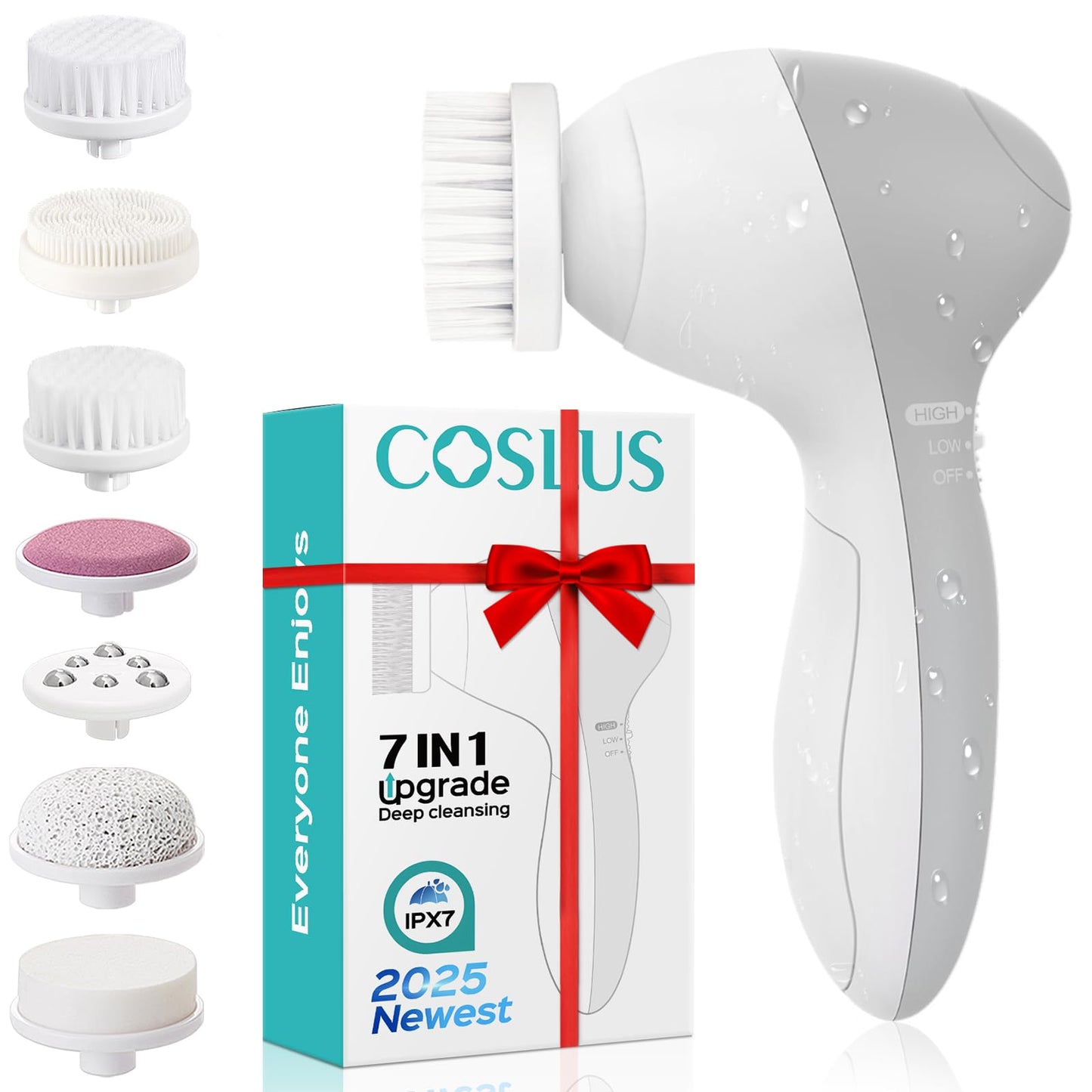 COSLUS Facial Cleansing Brush Silicone Face Scrubber