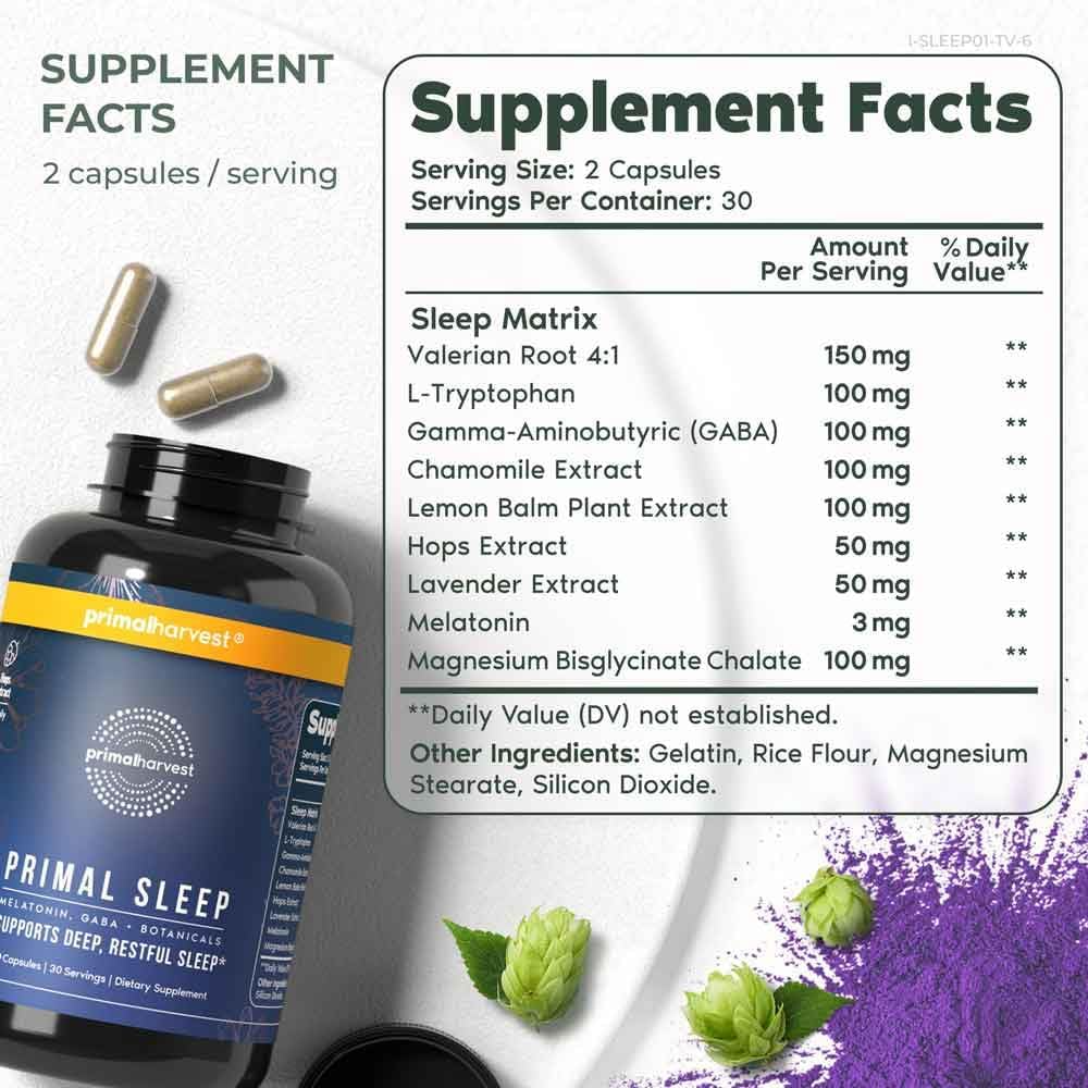 Primal Harvest Primal Sleep Support Supplement
