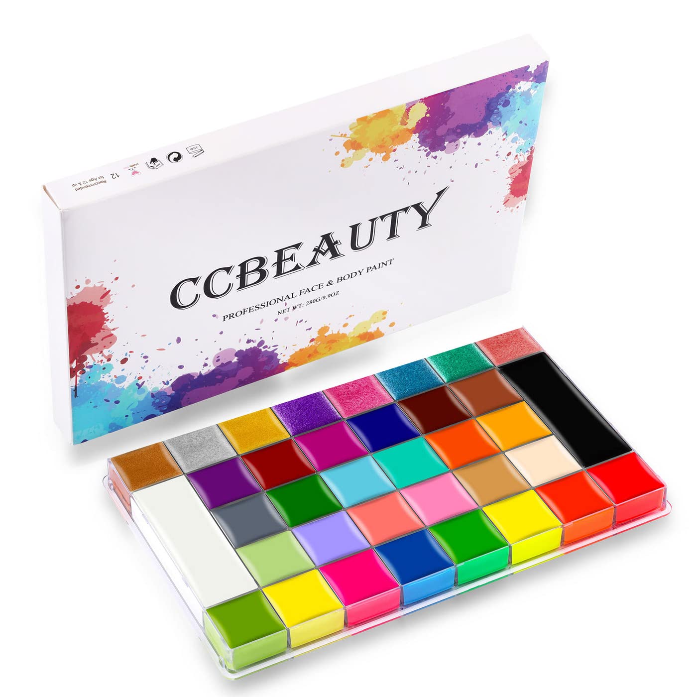 CCbeauty Professional 36 Colors Face Body Paint Kit