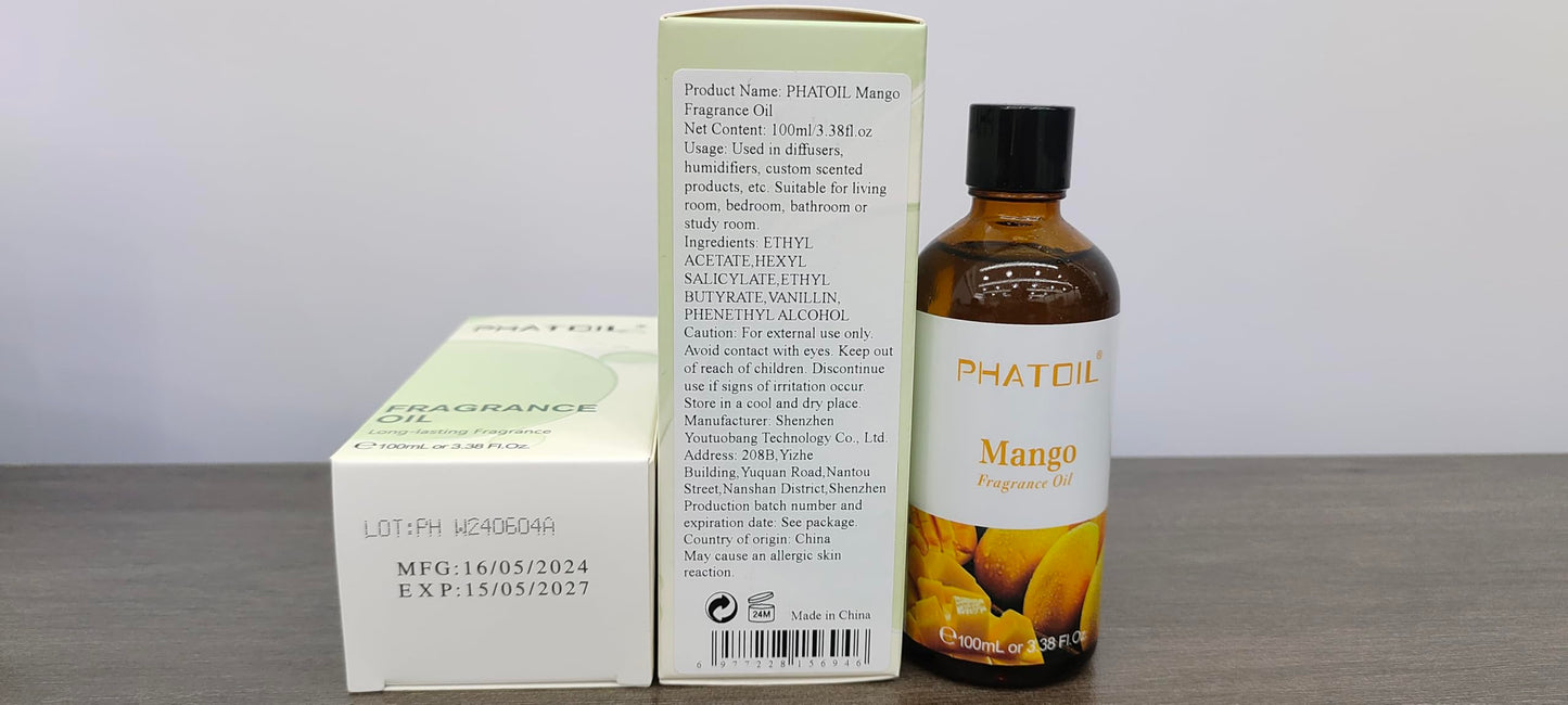 PHATOIL 3.38FL.OZ Coconut & Vanilla Fragrance Oils for Aromatherapy