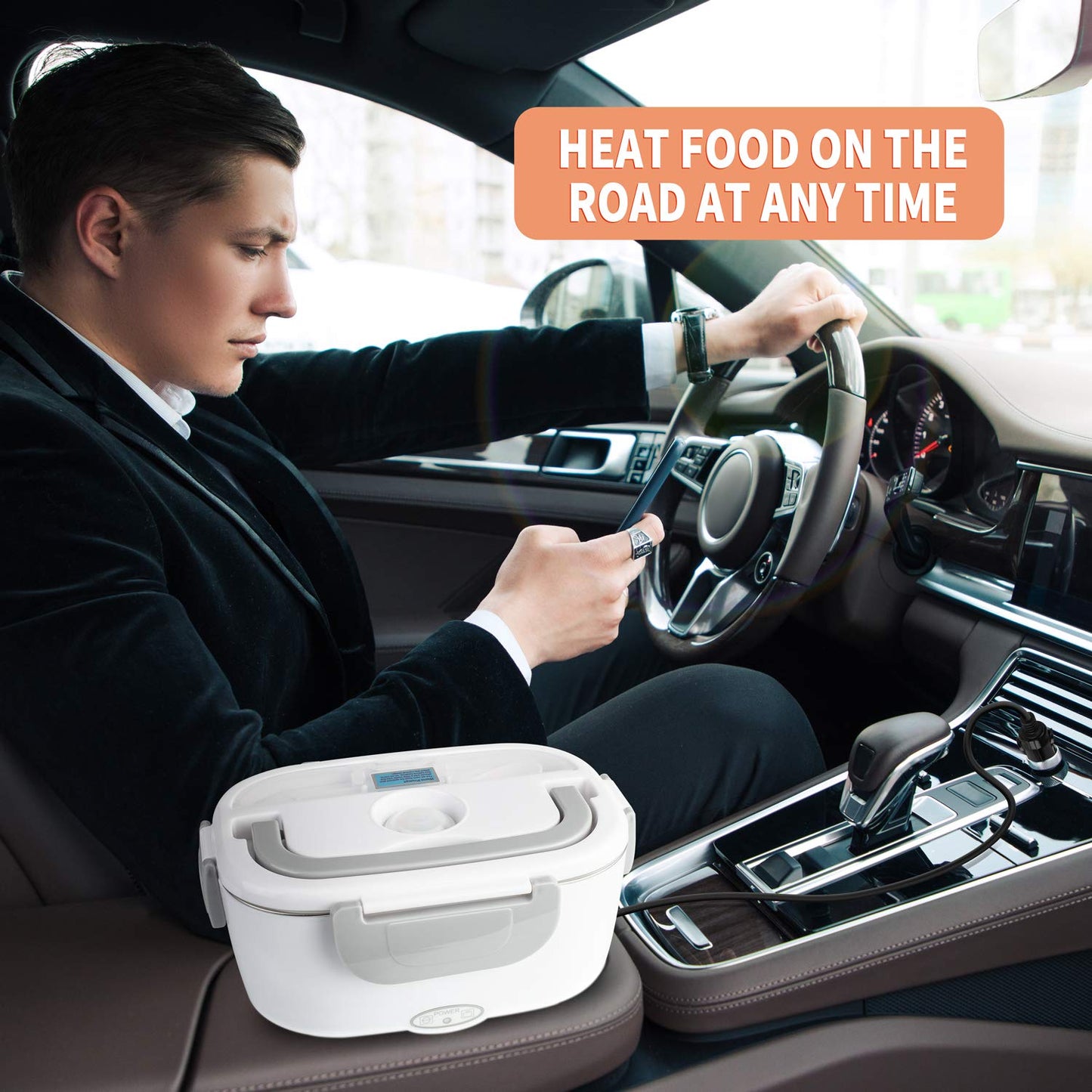 Electric Lunch Box Food Heater 80W Fast Heated Lunch Box for Adults