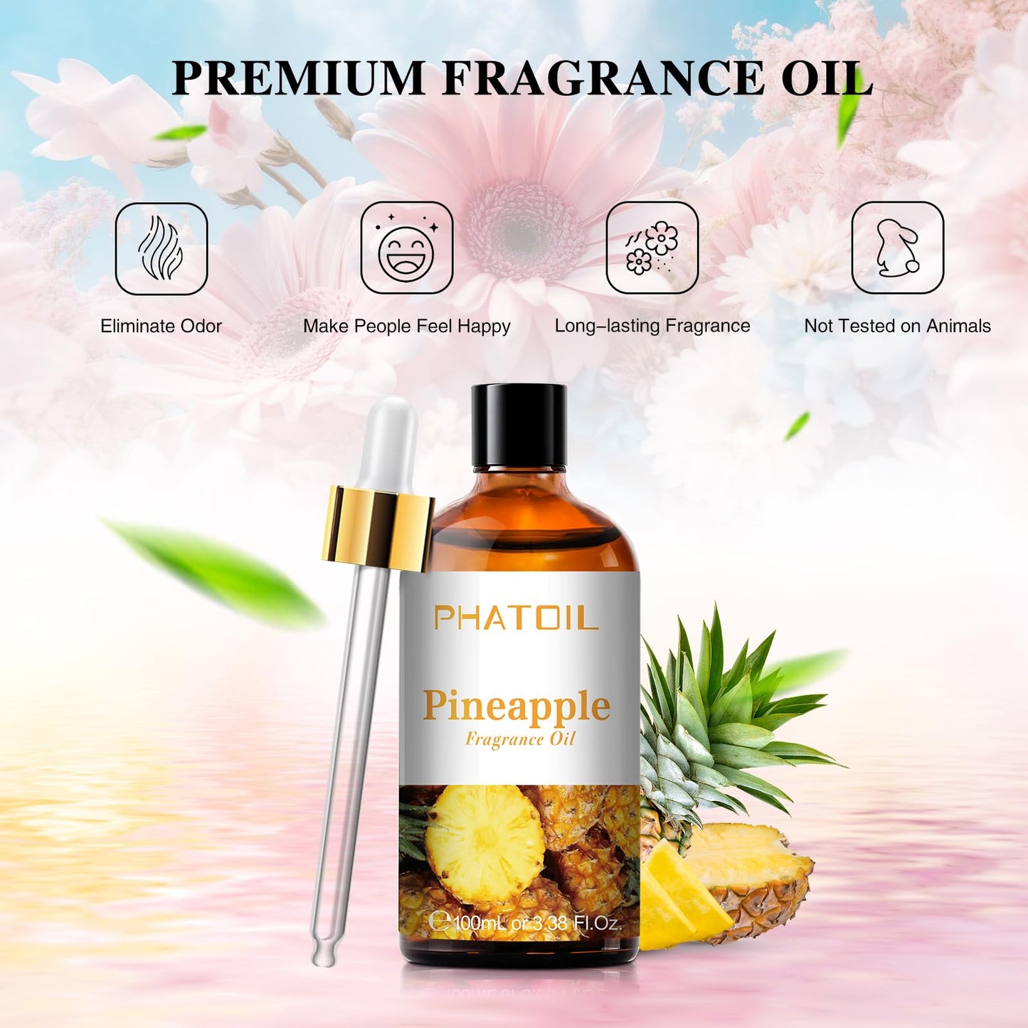 PHATOIL 3.38FL.OZ Coconut & Vanilla Fragrance Oils for Aromatherapy