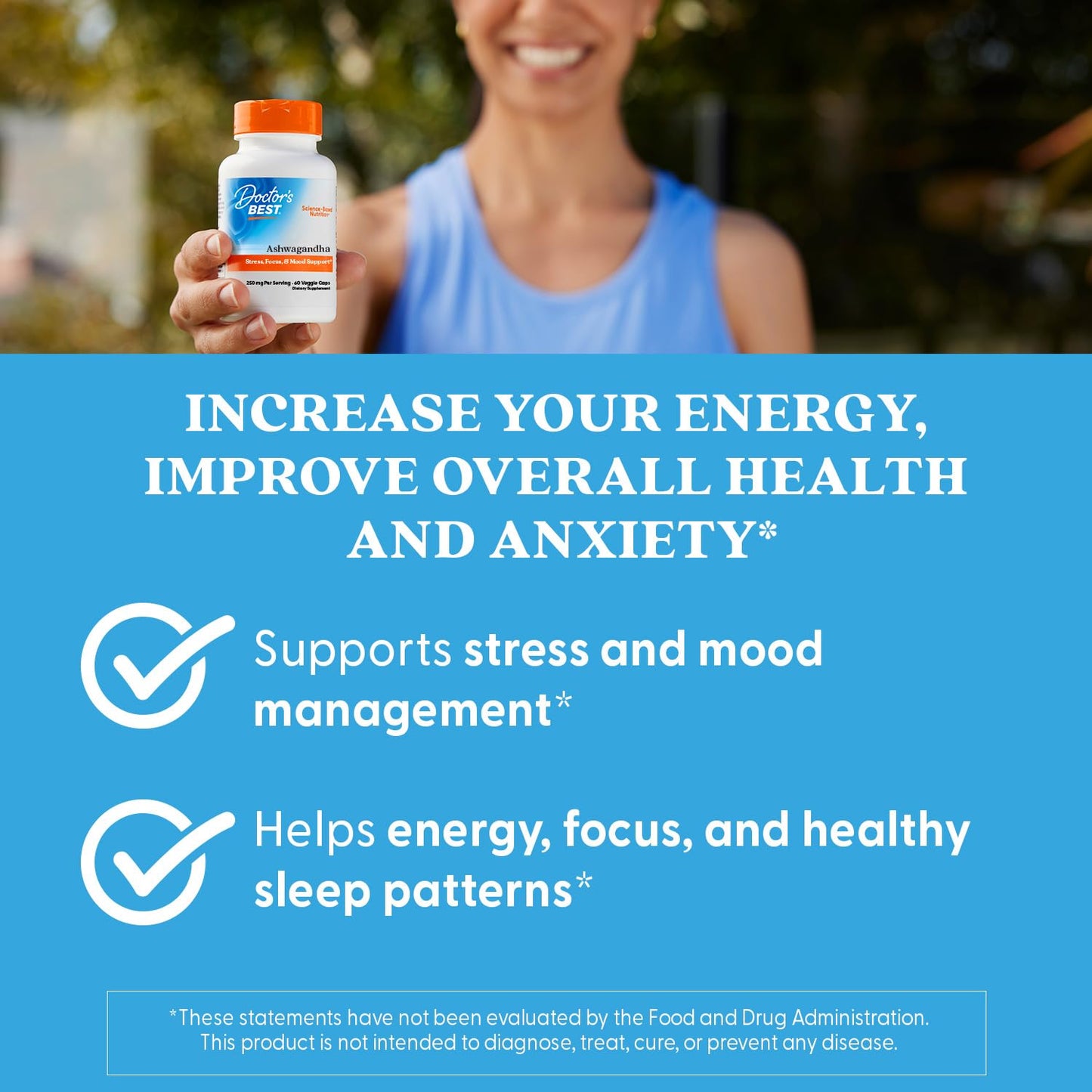 Doctor's Best Ashwagandha with Sensoril, Ayurvedic Herb & Healthy Energy