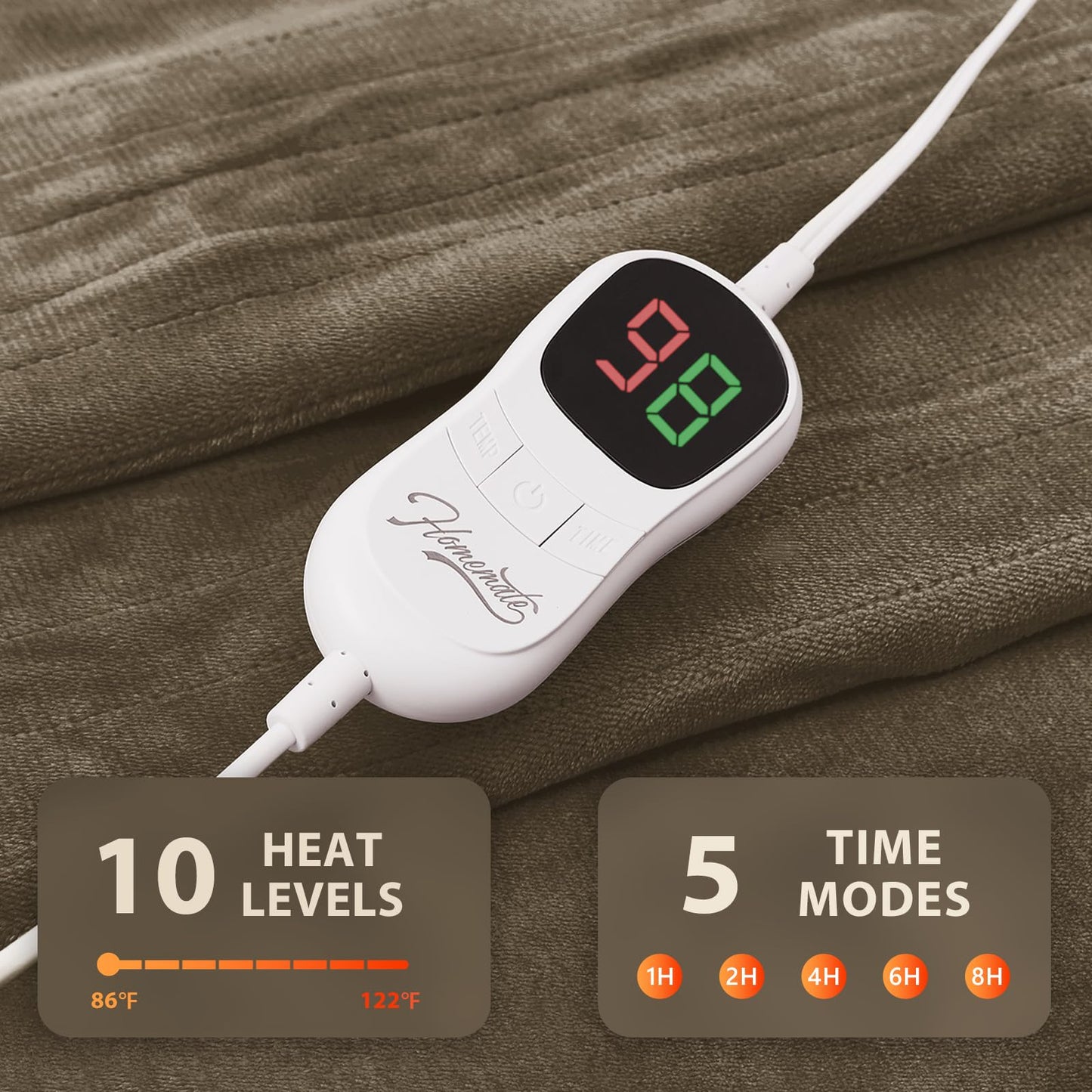 Homemate Heated Blanket Electric Throw