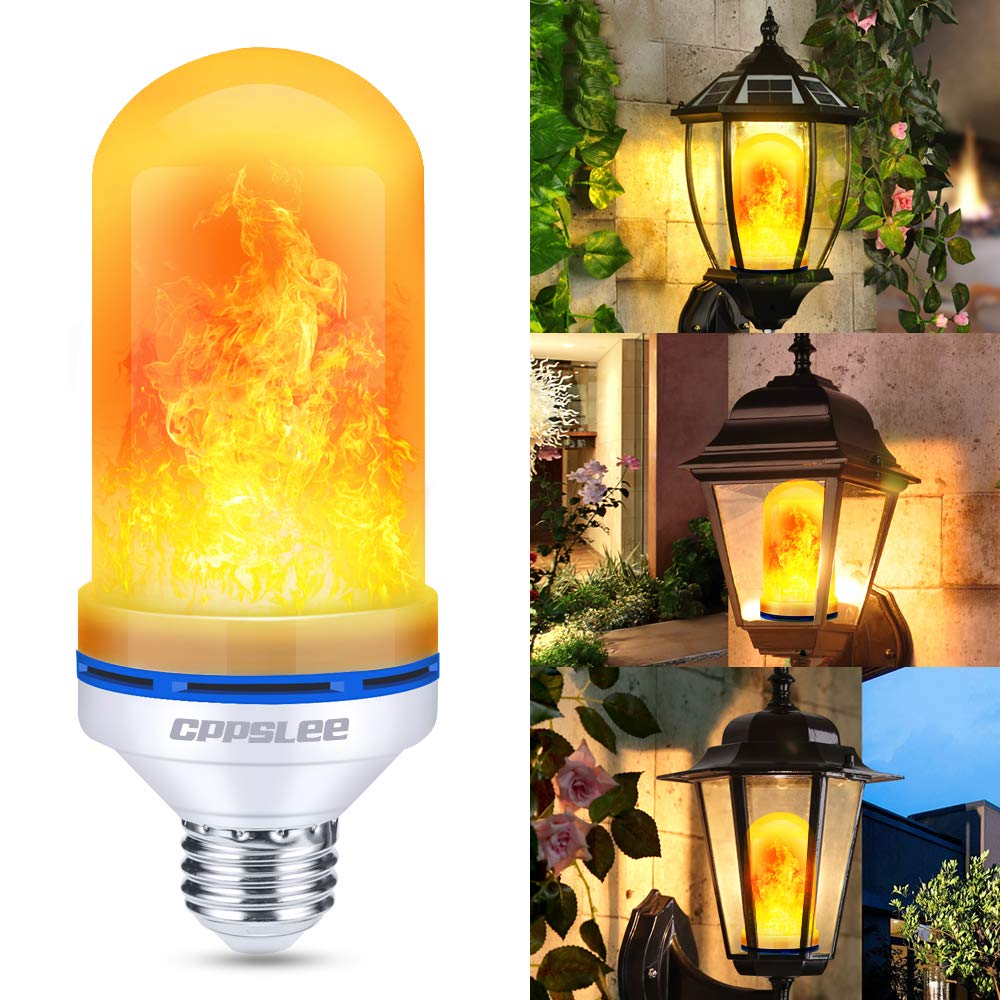 LED Flame Light Bulbs β 2 Pack, 4 Modes, E26 Base
