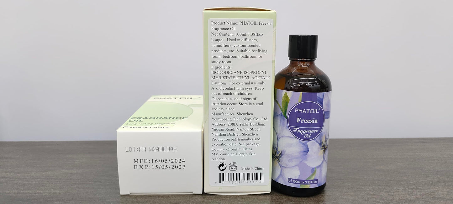 PHATOIL 3.38FL.OZ Coconut & Vanilla Fragrance Oils for Aromatherapy