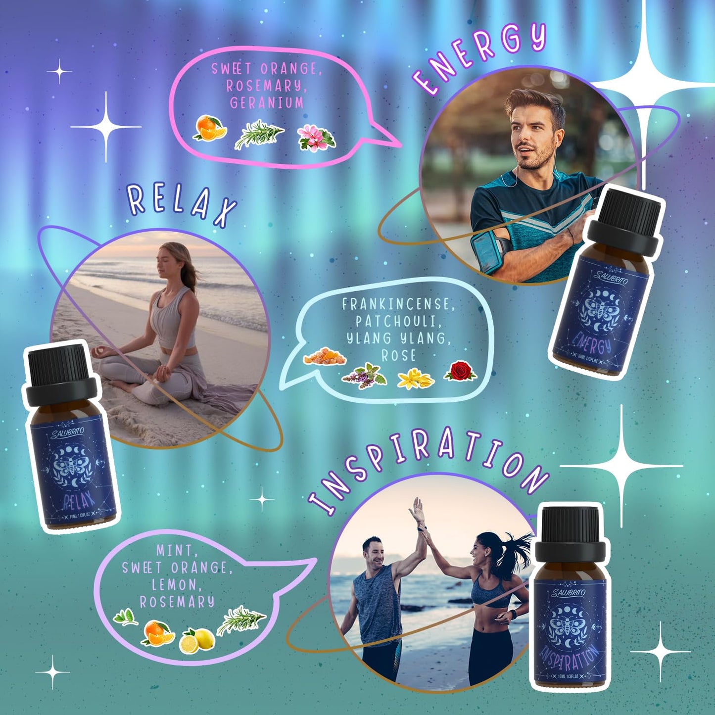 SALUBRITO Clean Fragrance Oils Set