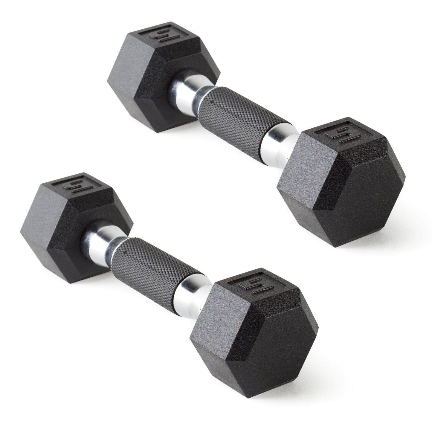 CAP Barbell 10 LB Coated Hex Dumbbell Weight Pair with Black Handle