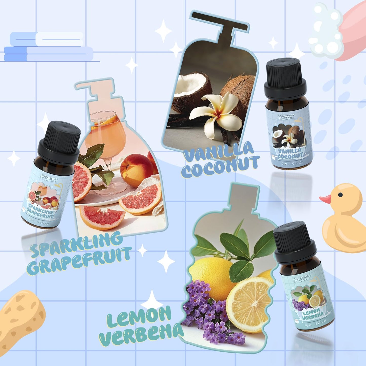 SALUBRITO Clean Fragrance Oils Set