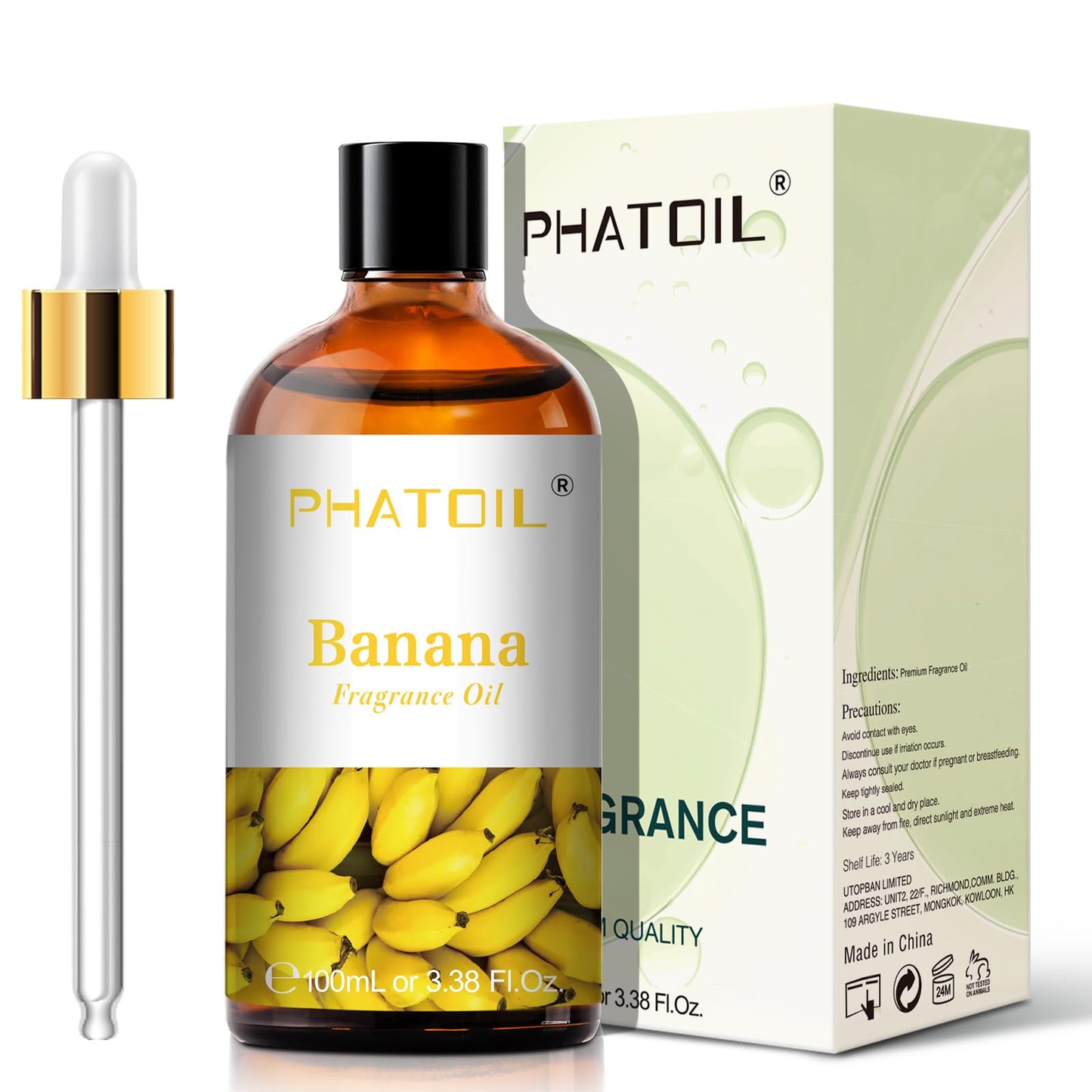 PHATOIL 3.38FL.OZ Coconut & Vanilla Fragrance Oils for Aromatherapy
