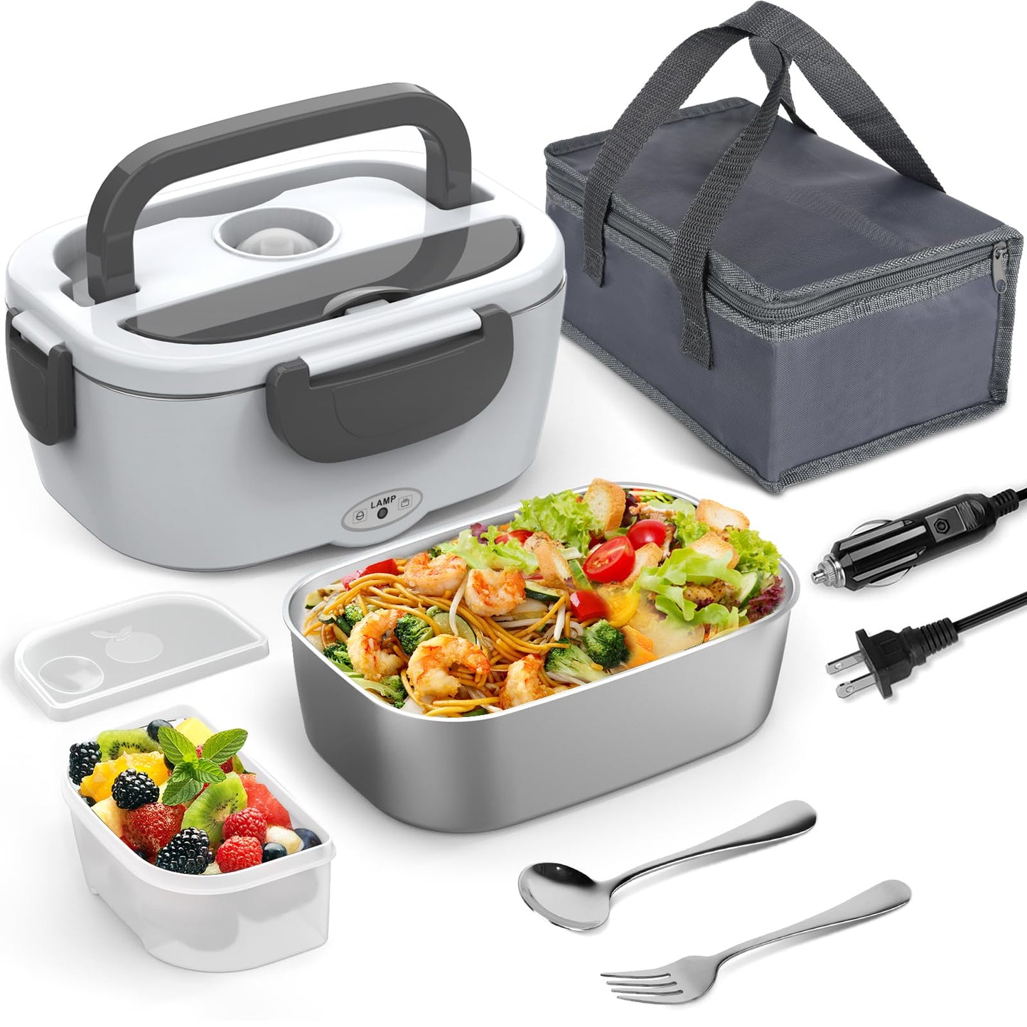 WisaKey Green Electric Lunch Box Food Heater