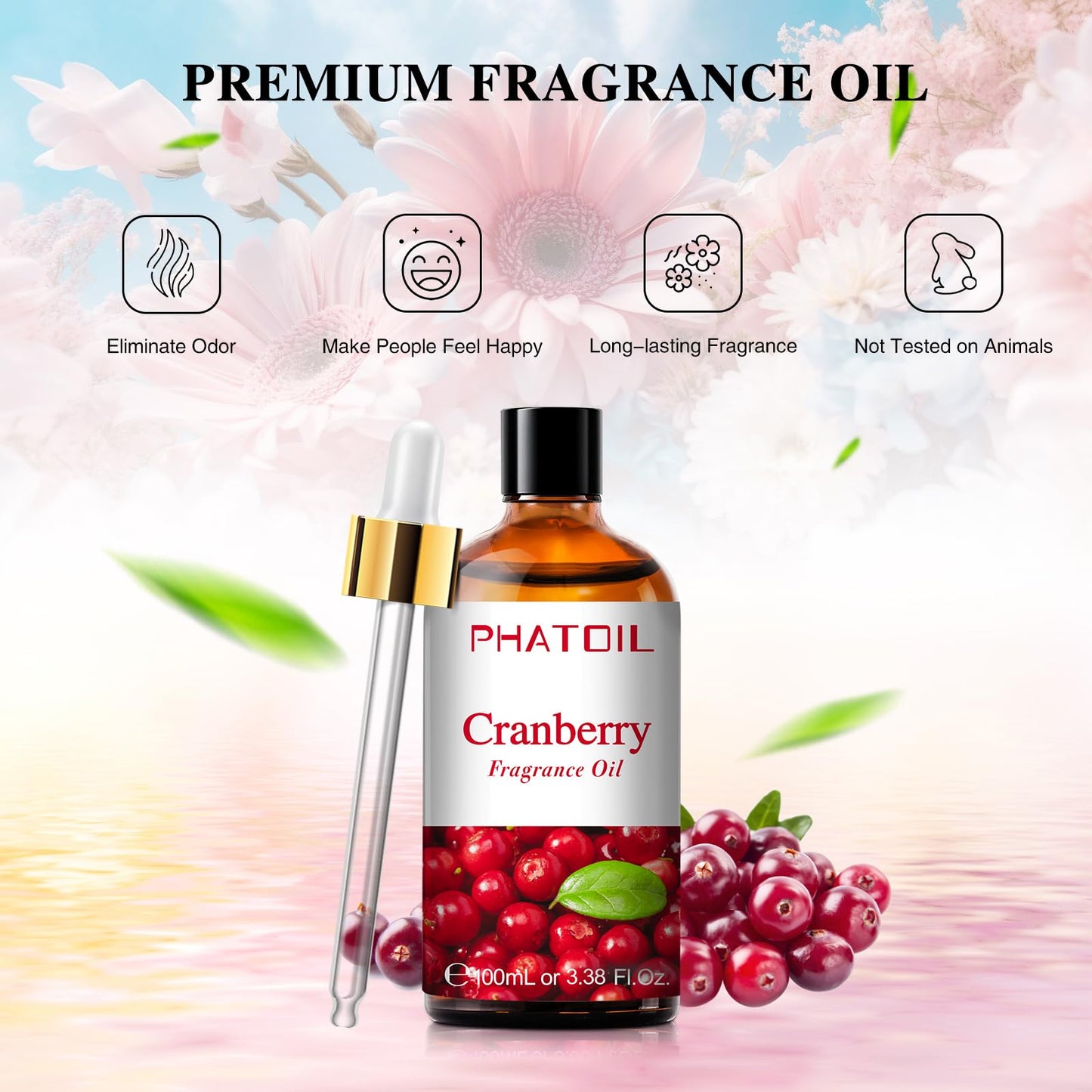 PHATOIL 3.38FL.OZ Coconut & Vanilla Fragrance Oils for Aromatherapy