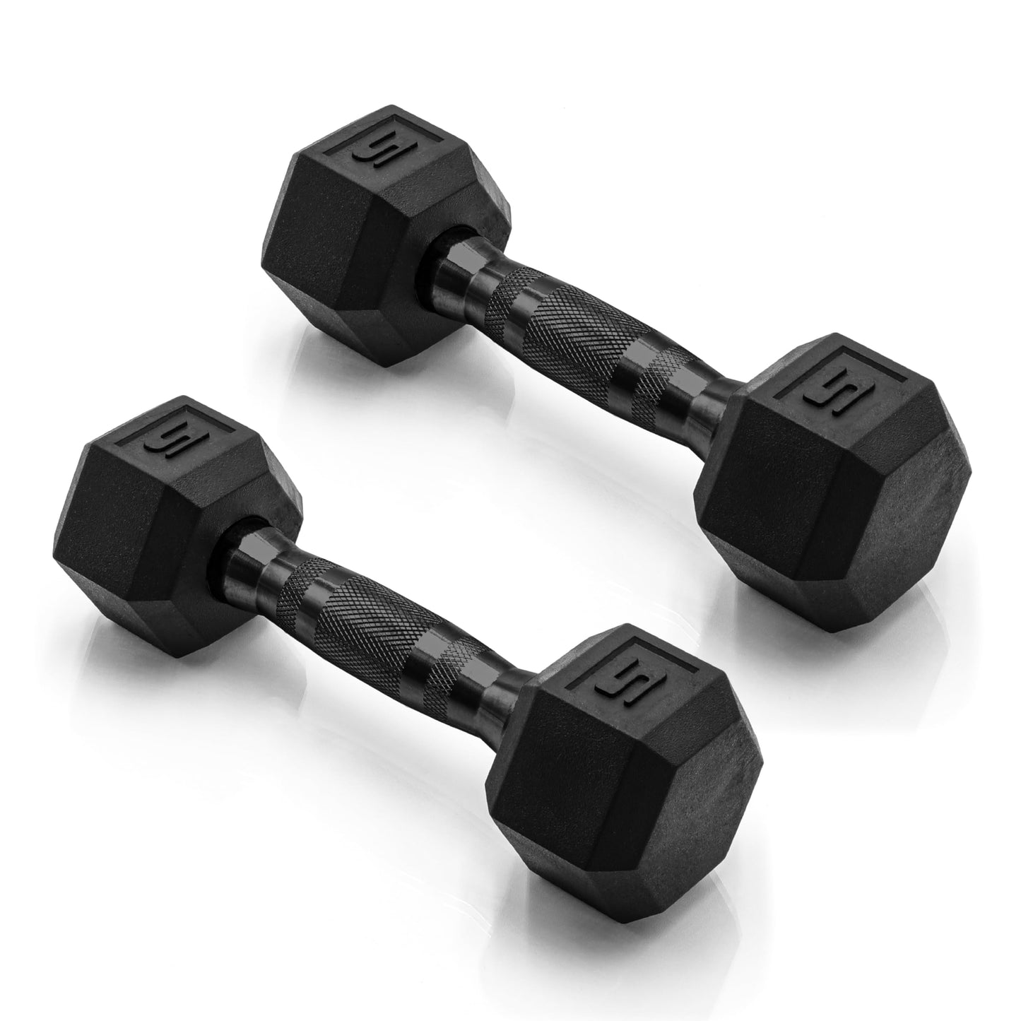 CAP Barbell 10 LB Coated Hex Dumbbell Weight Pair with Black Handle