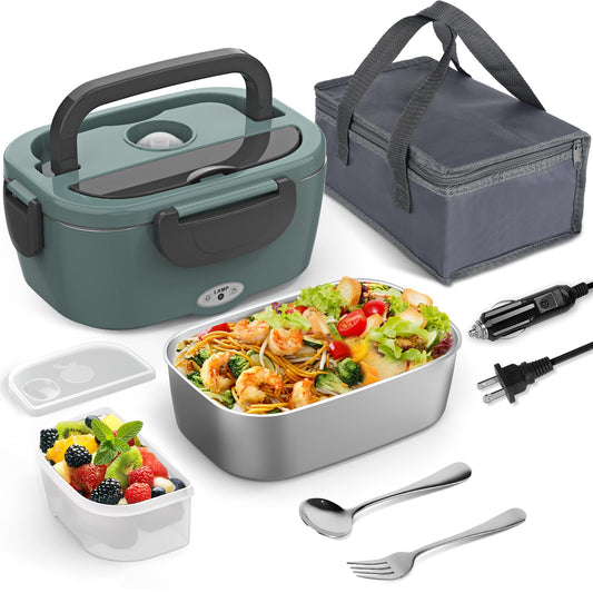 WisaKey Green Electric Lunch Box Food Heater