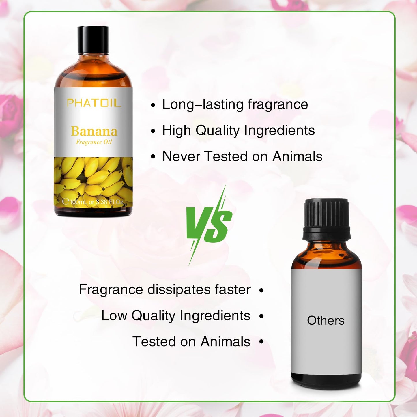 PHATOIL 3.38FL.OZ Coconut & Vanilla Fragrance Oils for Aromatherapy