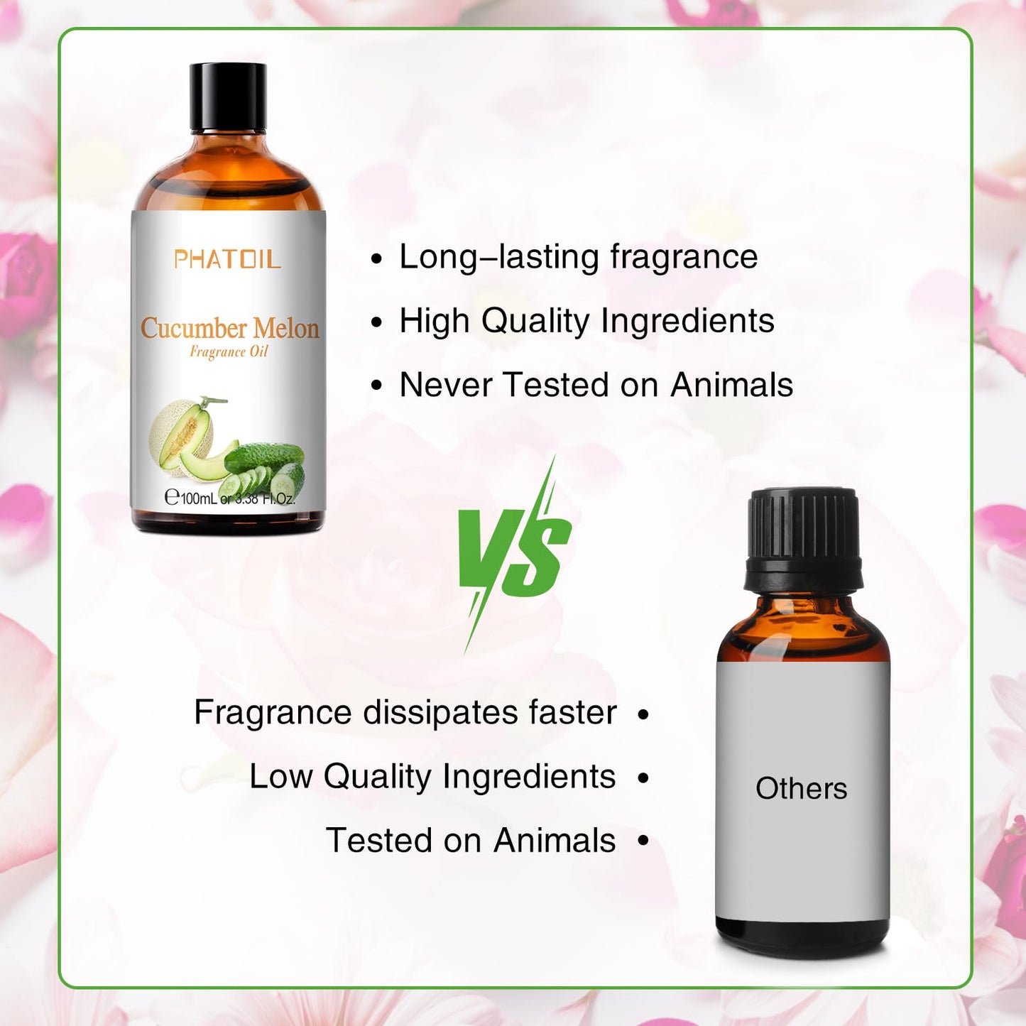 PHATOIL 3.38FL.OZ Coconut & Vanilla Fragrance Oils for Aromatherapy