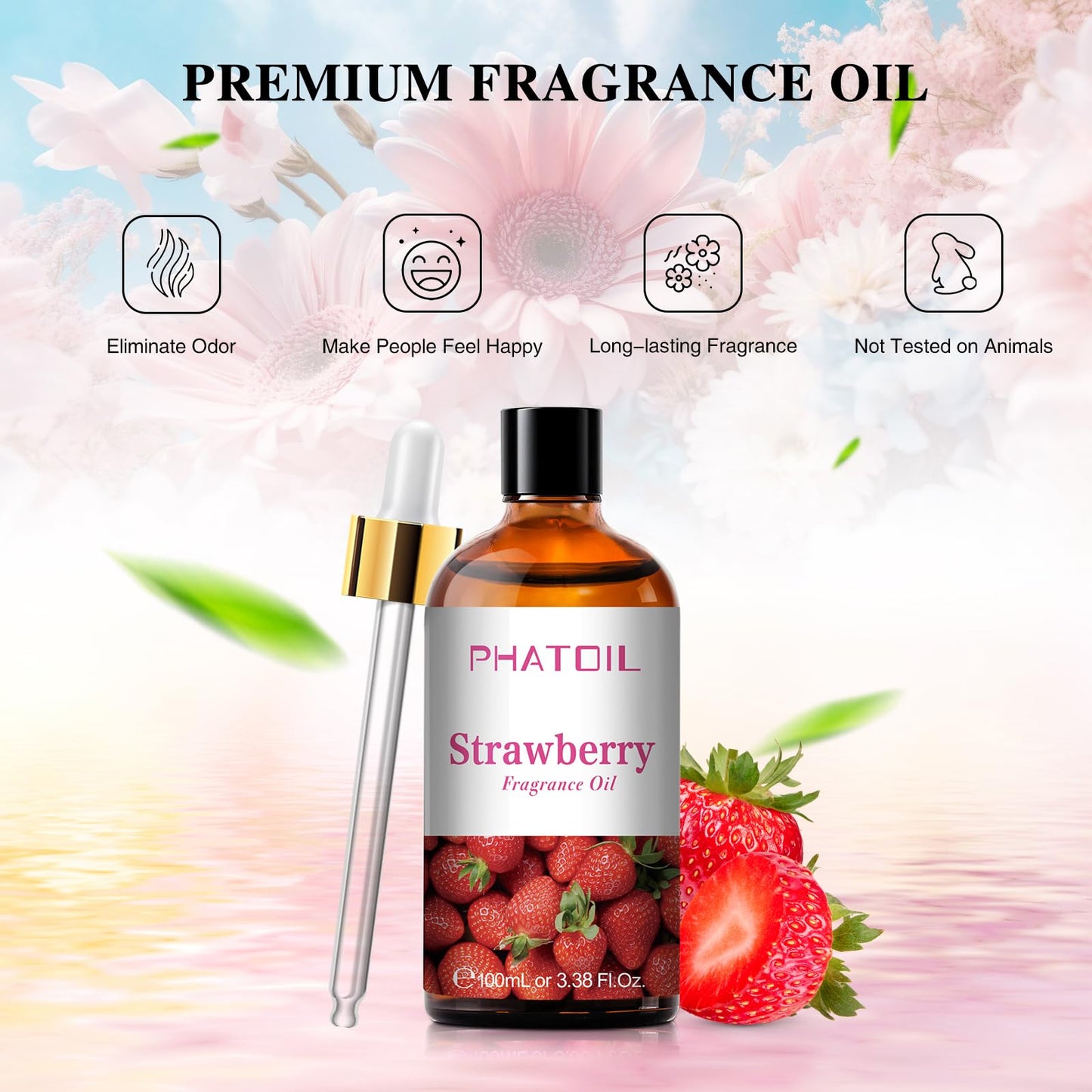 PHATOIL 3.38FL.OZ Coconut & Vanilla Fragrance Oils for Aromatherapy
