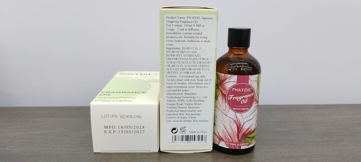 PHATOIL 3.38FL.OZ Coconut & Vanilla Fragrance Oils for Aromatherapy