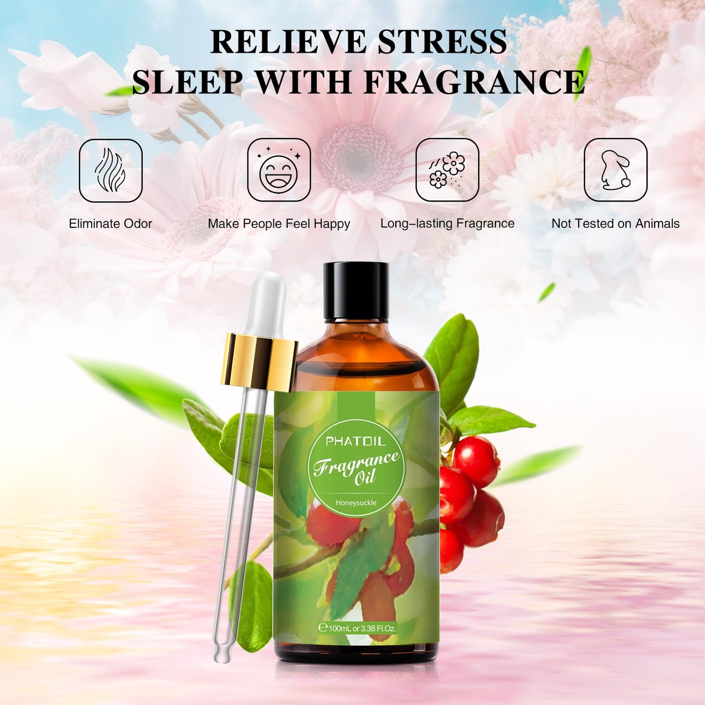 PHATOIL 3.38FL.OZ Coconut & Vanilla Fragrance Oils for Aromatherapy
