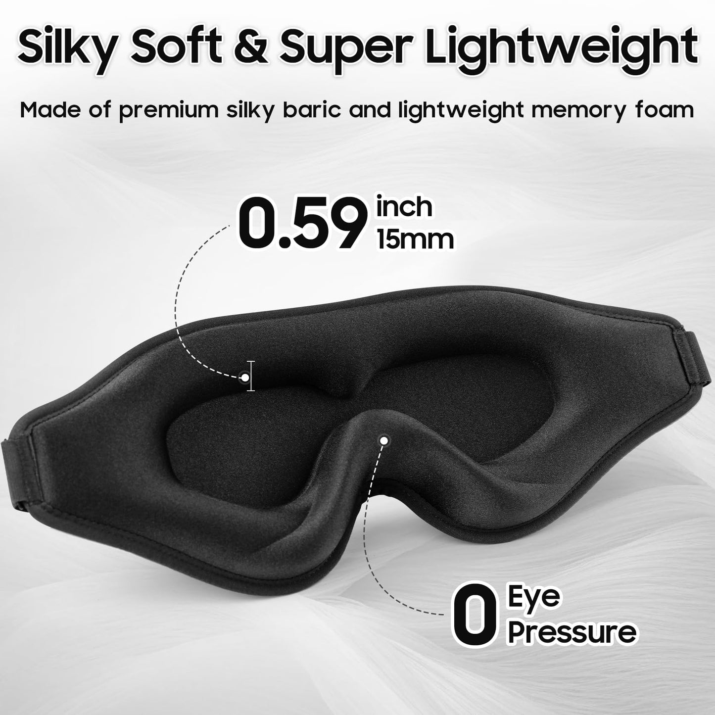 MOEASEii Sleep Mask - Total Blackout 3D Sleeping Mask