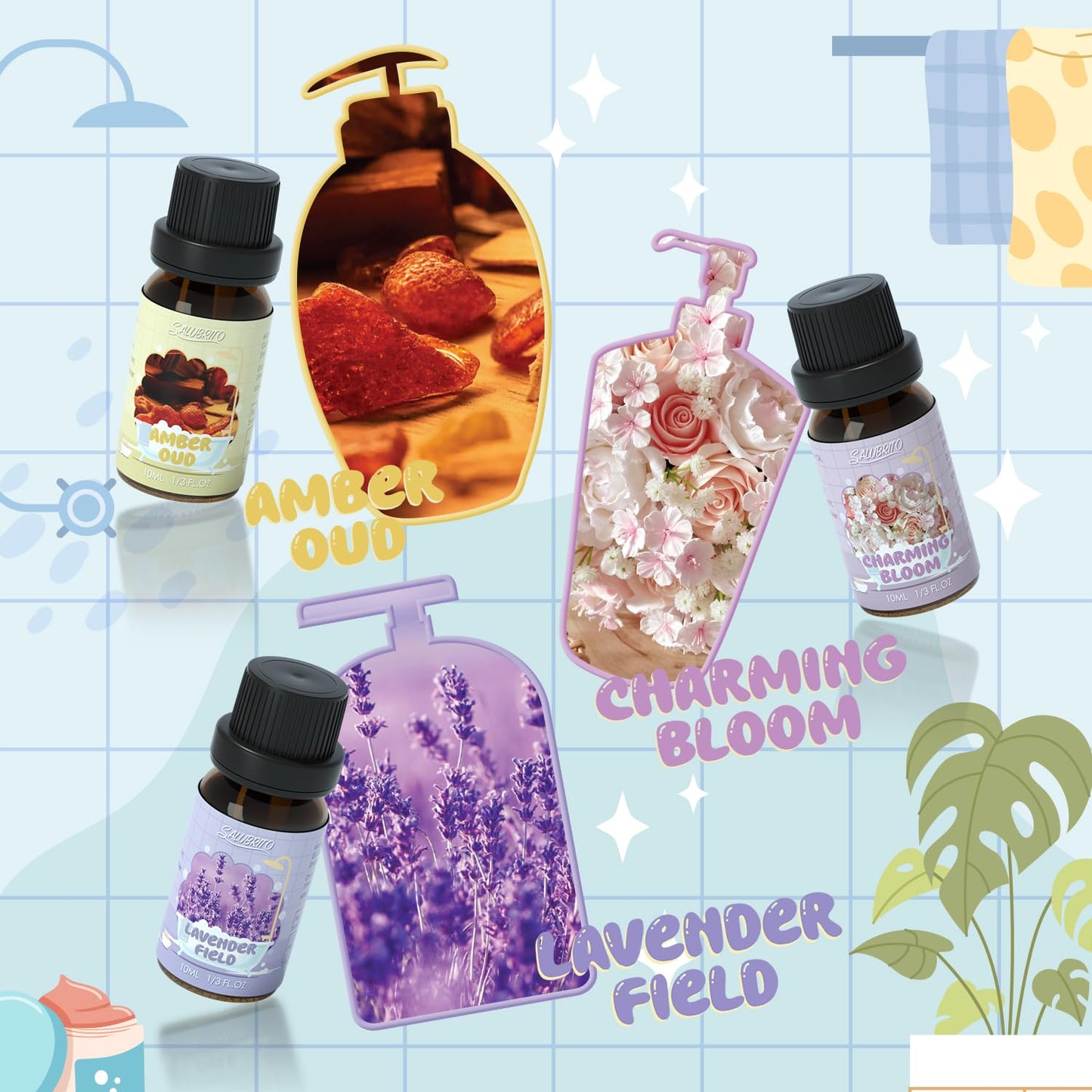 SALUBRITO Clean Fragrance Oils Set