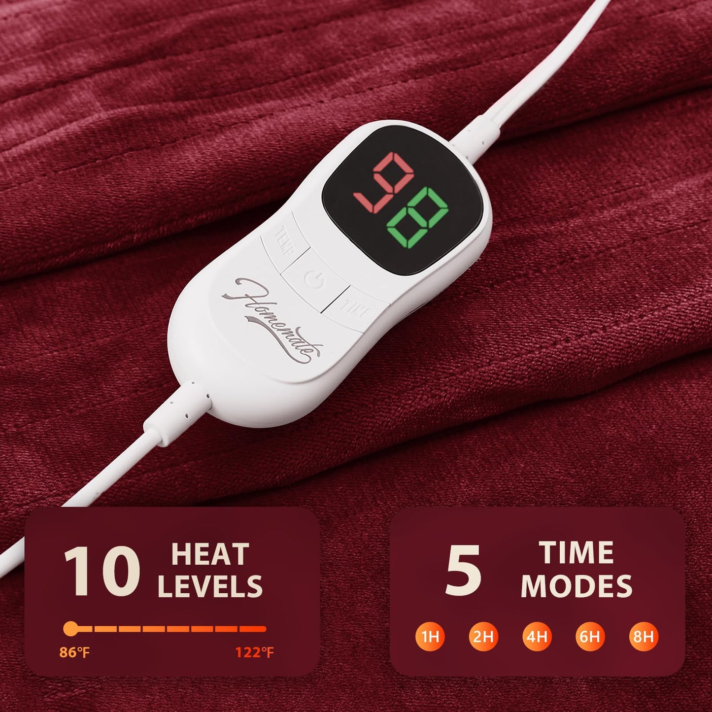 Homemate Heated Blanket Electric Throw