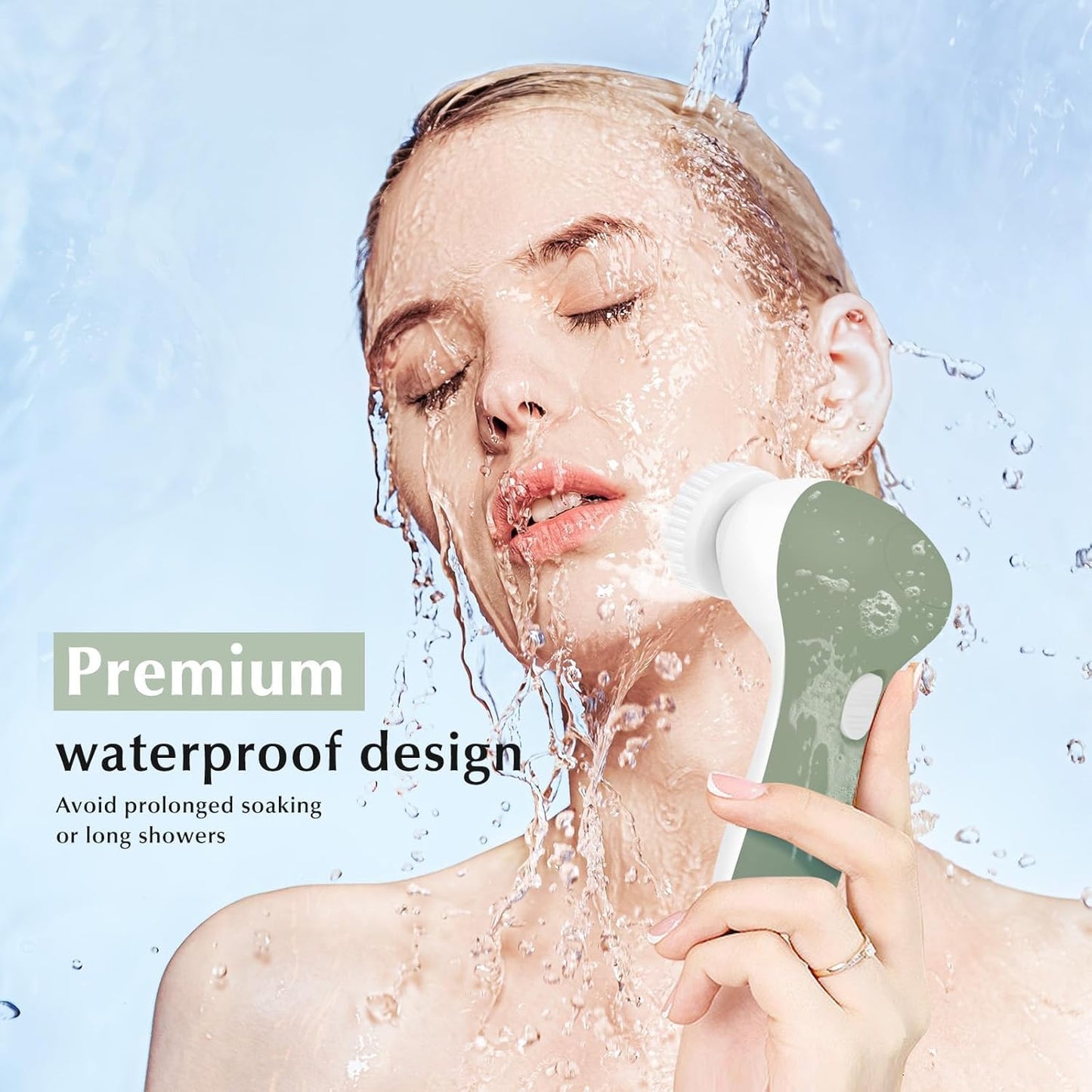 COSLUS Facial Cleansing Brush Silicone Face Scrubber