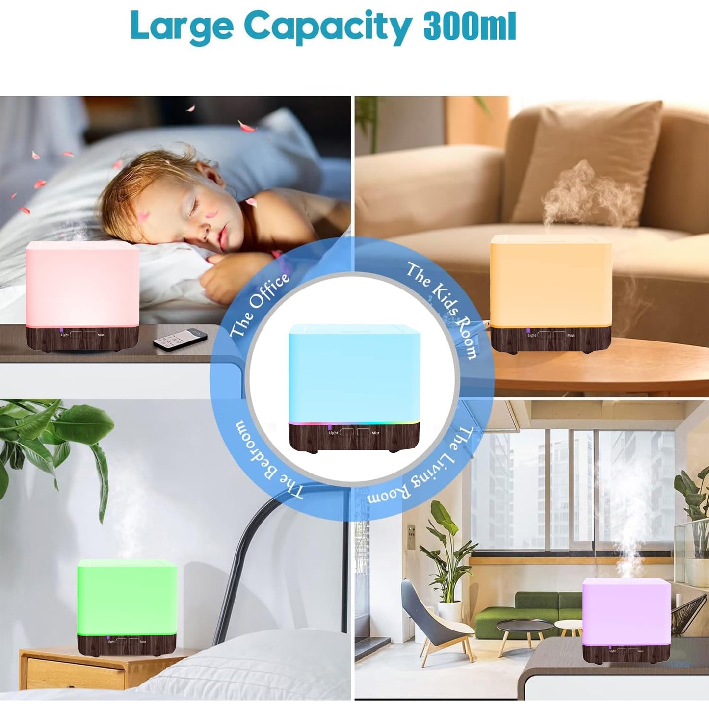 Aromatherapy Diffuser & Diffusers for Home 300ml