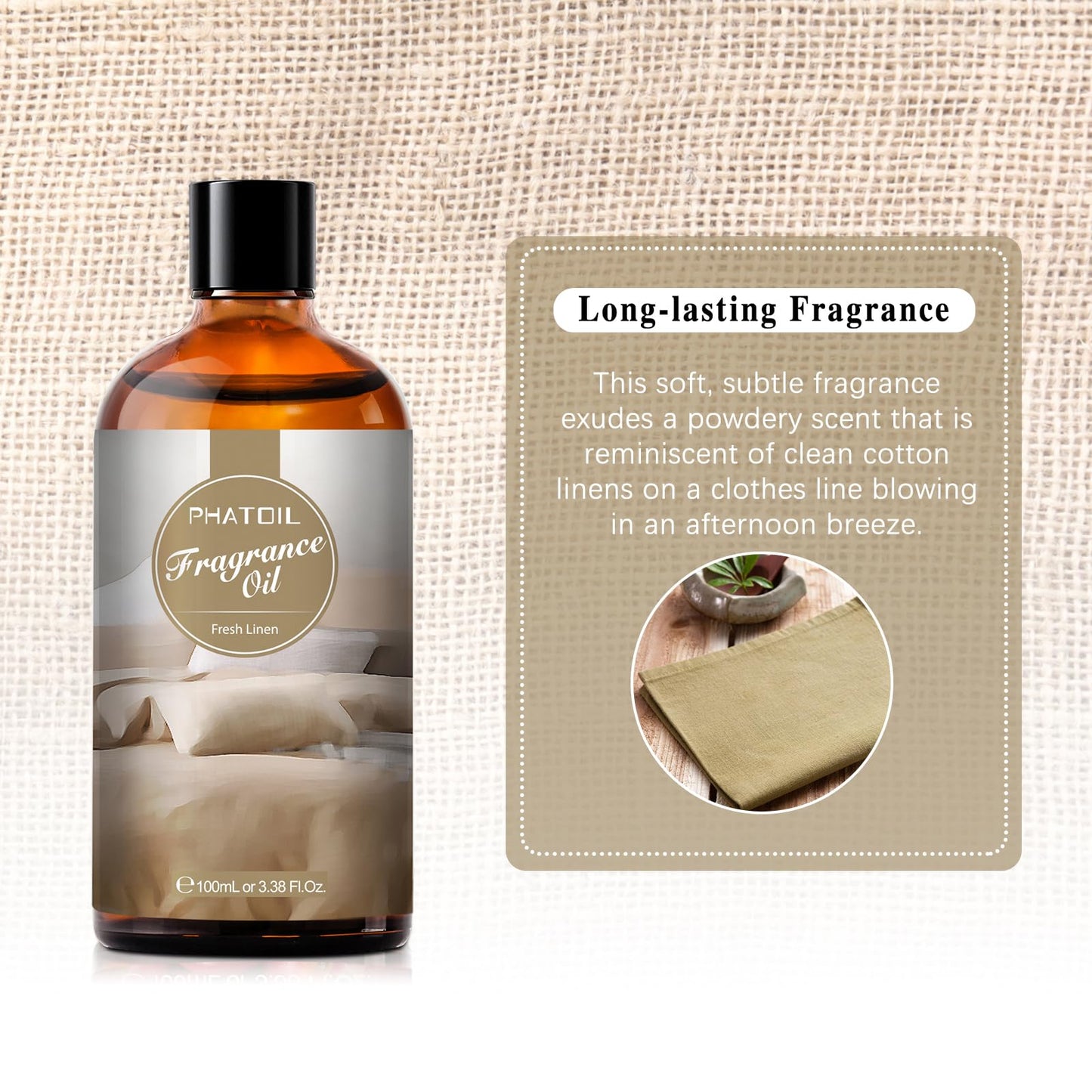 PHATOIL 3.38FL.OZ Coconut & Vanilla Fragrance Oils for Aromatherapy