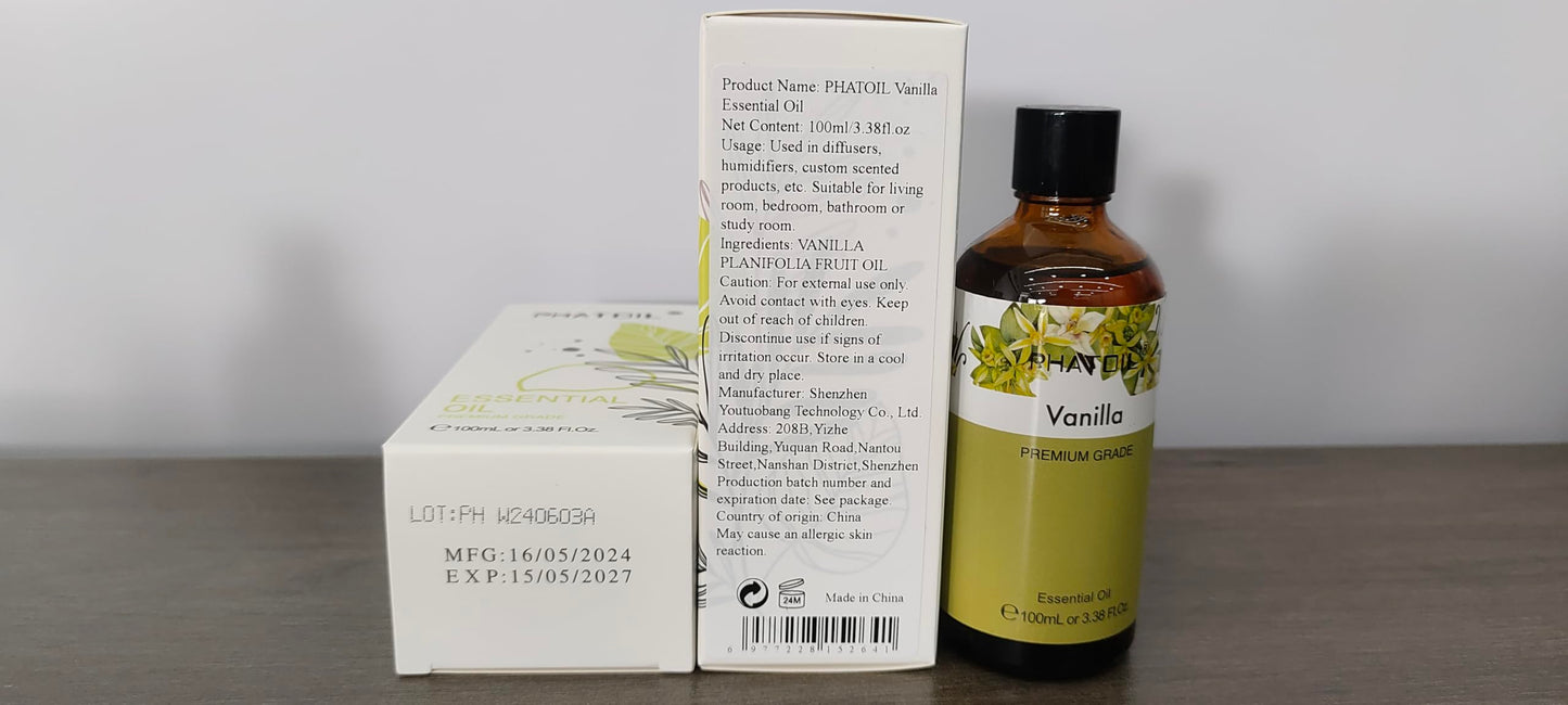 PHATOIL 3.38FL.OZ Coconut & Vanilla Fragrance Oils for Aromatherapy