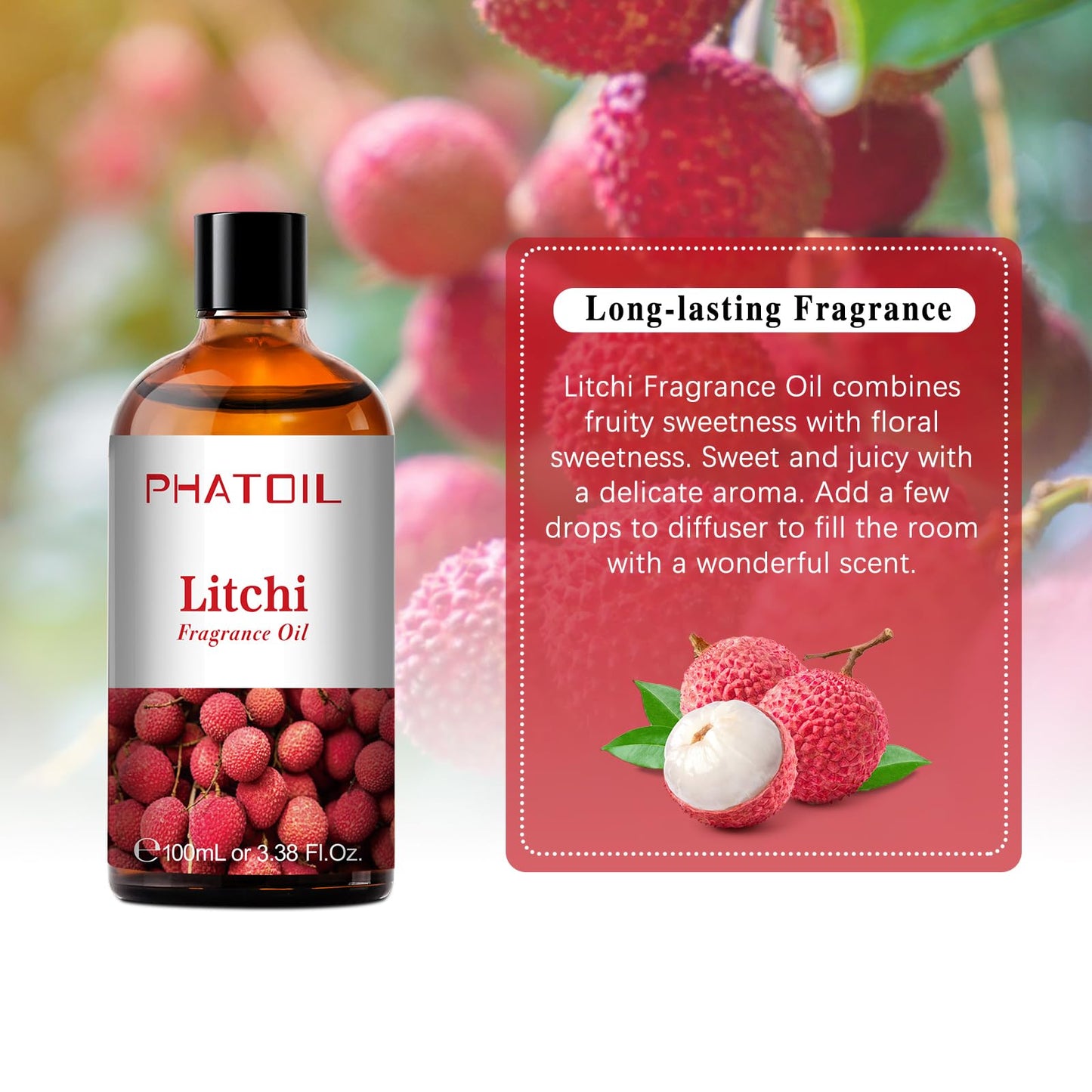 PHATOIL 3.38FL.OZ Coconut & Vanilla Fragrance Oils for Aromatherapy