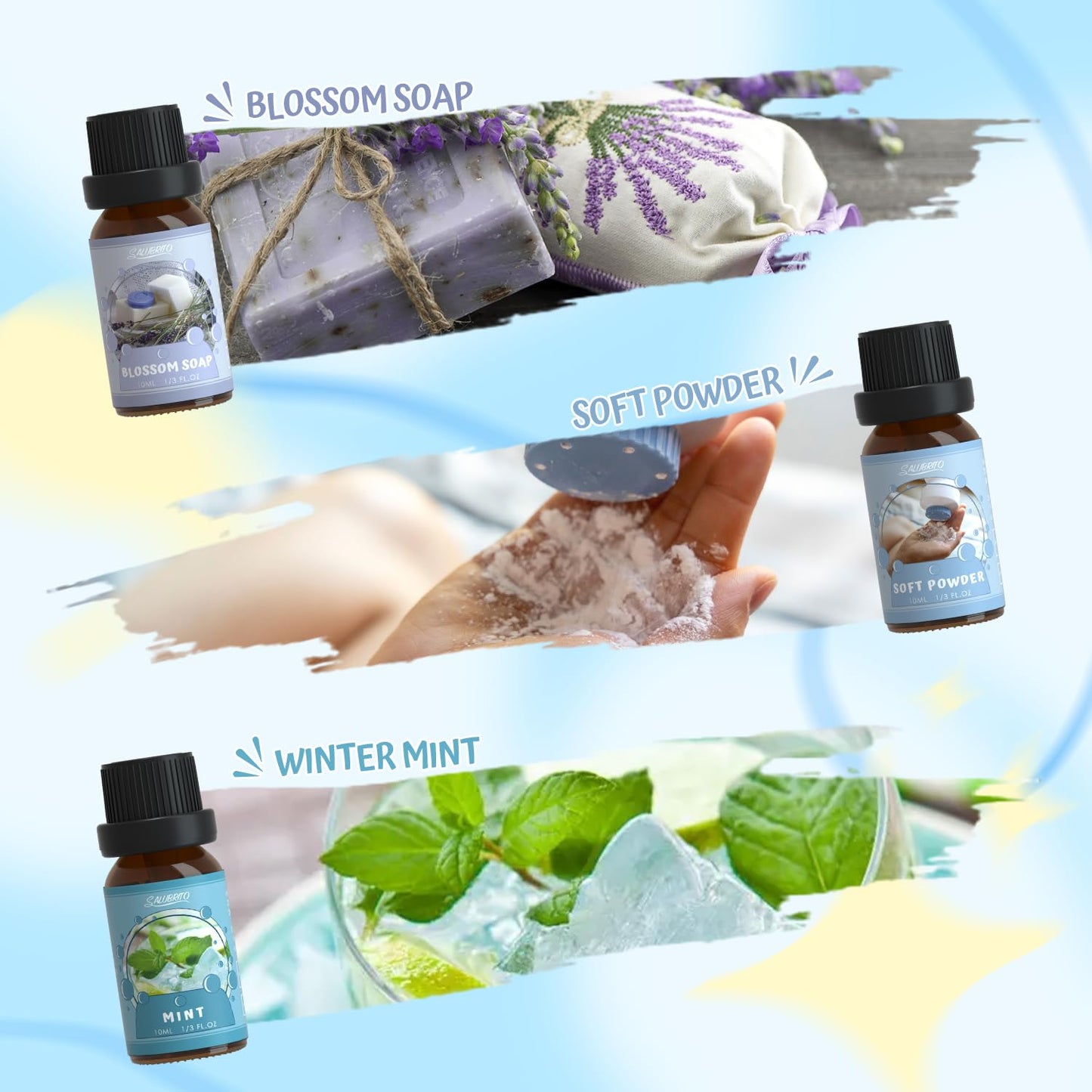 SALUBRITO Clean Fragrance Oils Set