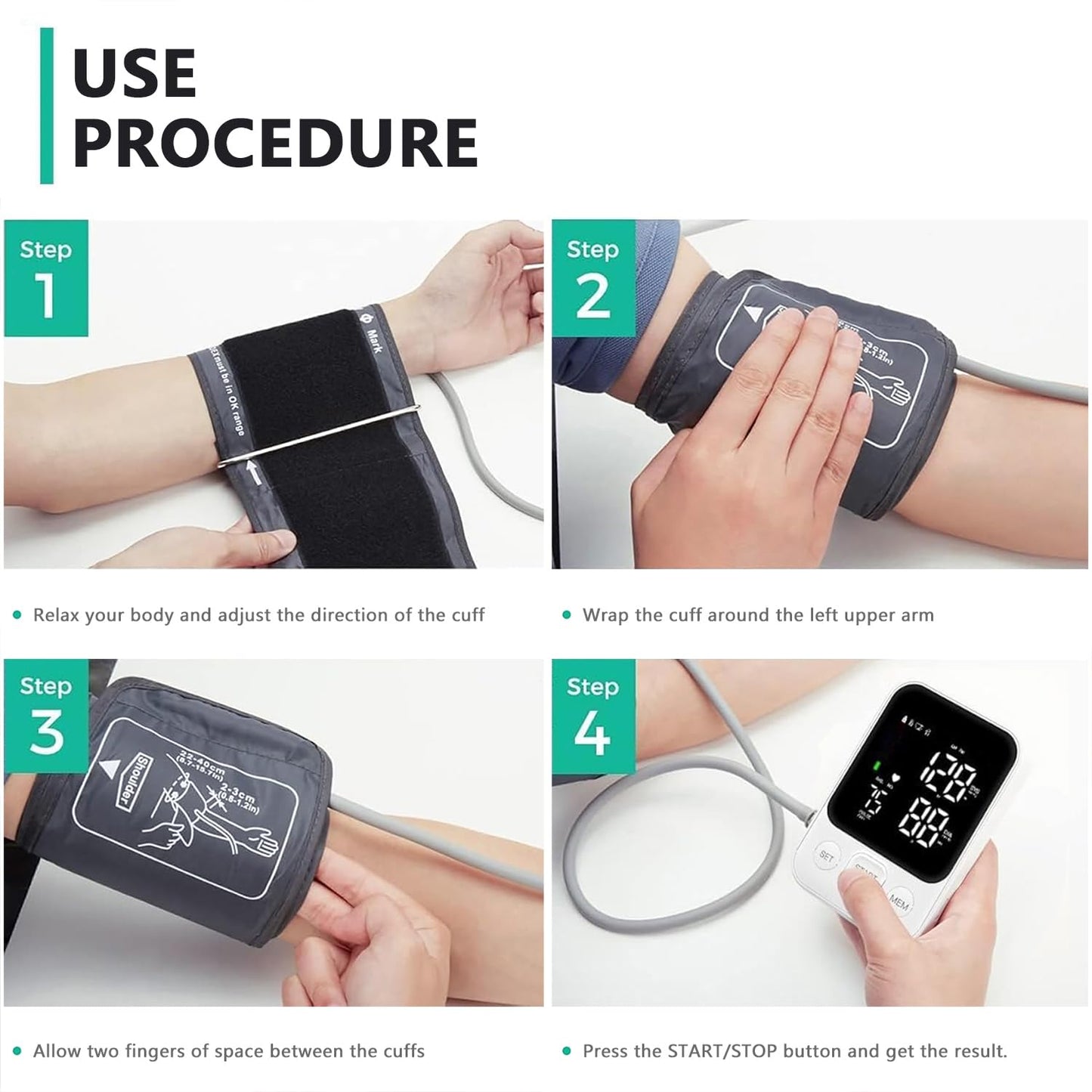 Oklar Blood Pressure Monitor Upper Arm Monitors for Home