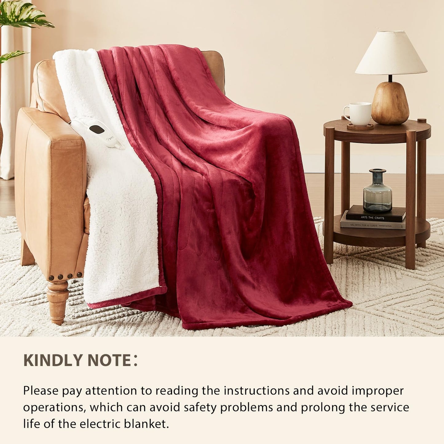 Homemate Heated Blanket Electric Throw