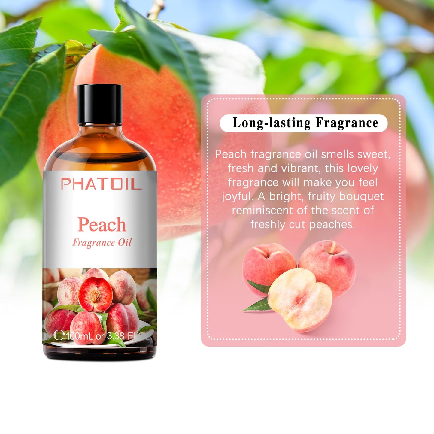 PHATOIL 3.38FL.OZ Coconut & Vanilla Fragrance Oils for Aromatherapy