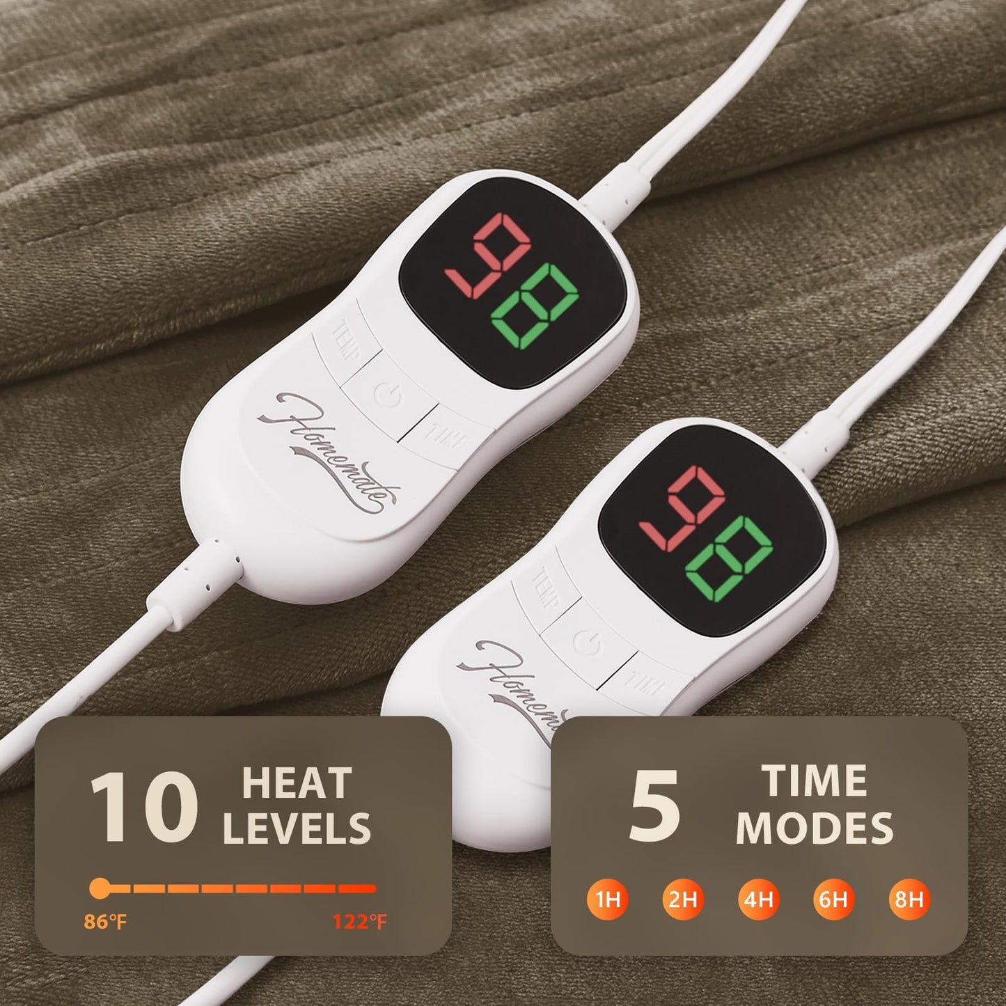 Homemate Heated Blanket Electric Throw