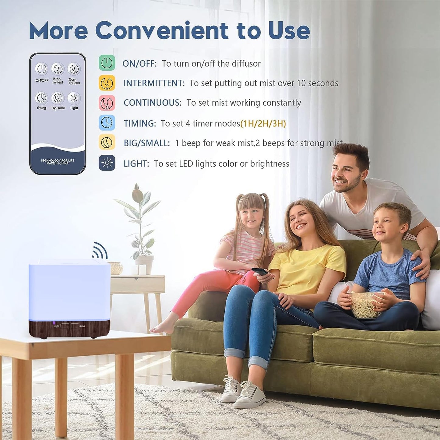 Aromatherapy Diffuser & Diffusers for Home 300ml