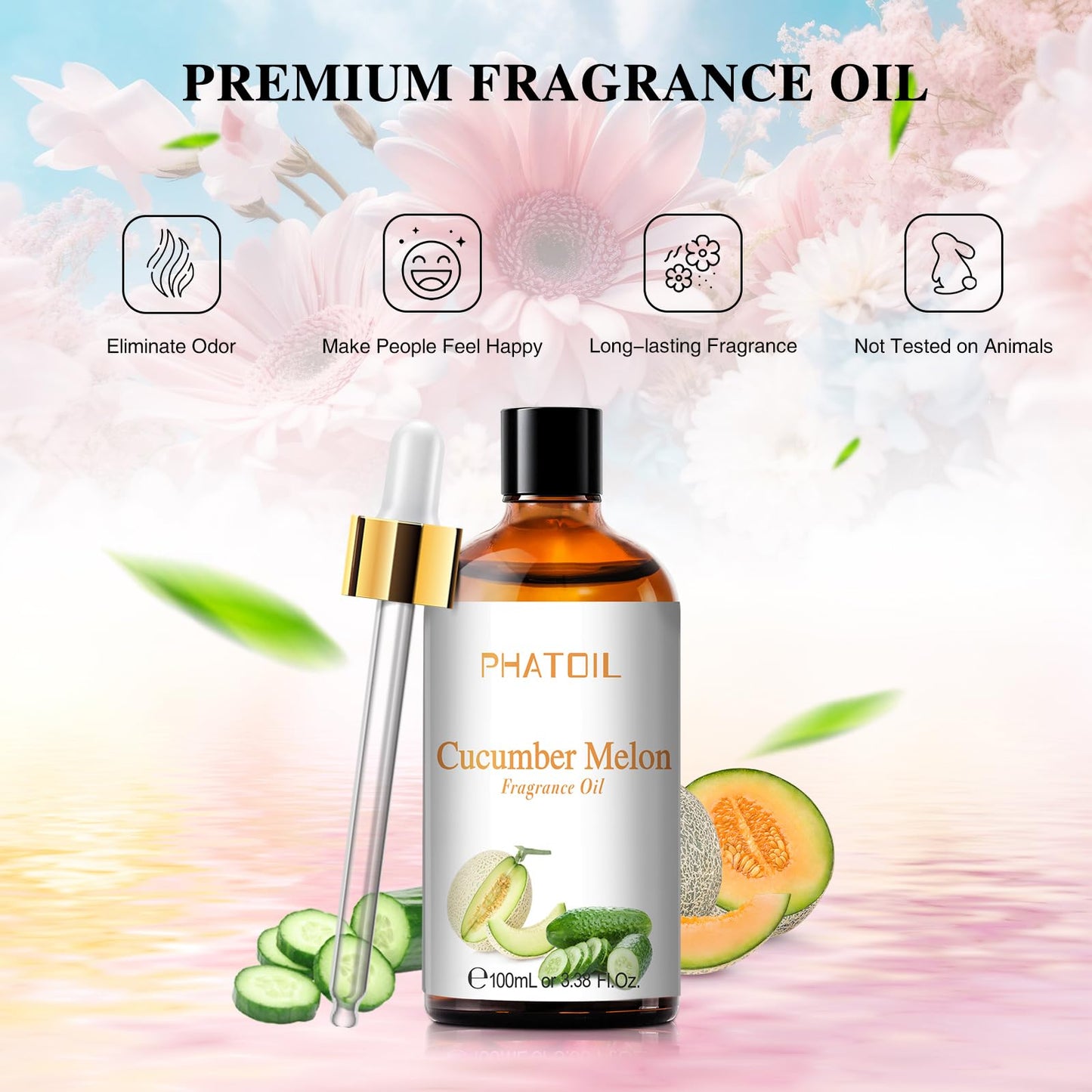 PHATOIL 3.38FL.OZ Coconut & Vanilla Fragrance Oils for Aromatherapy