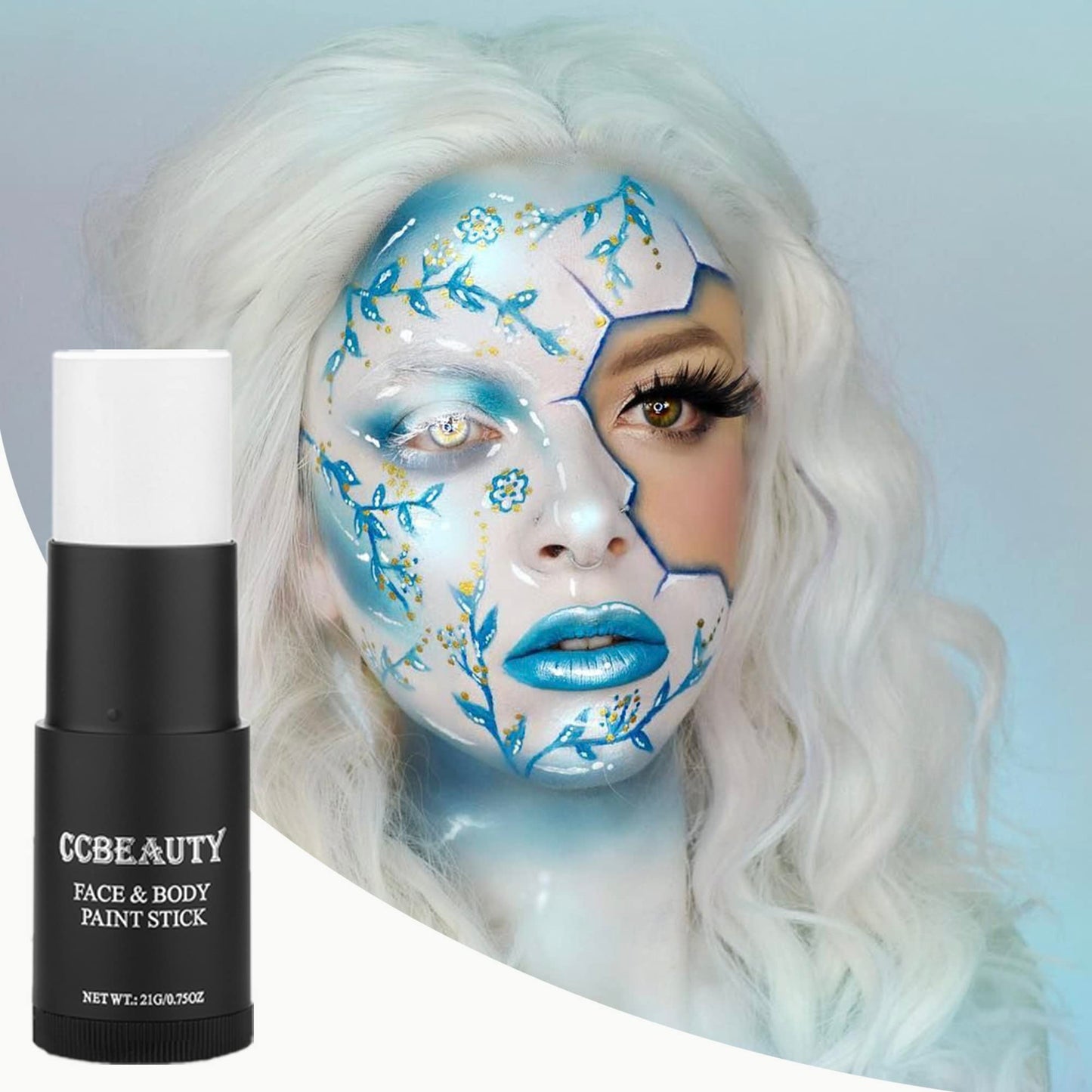 CCbeauty Witch Green Face Paint Stick, Face Painting Kit