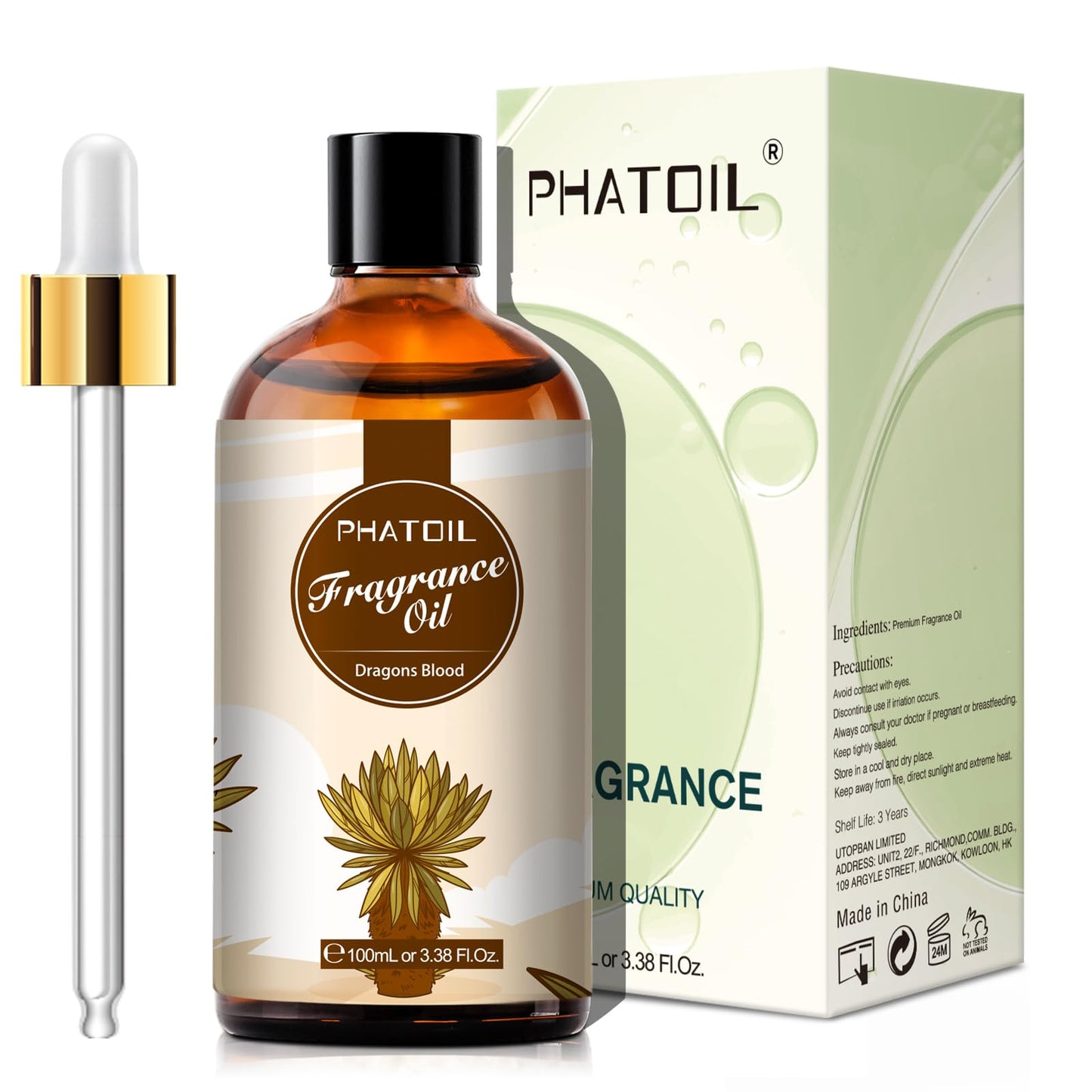 PHATOIL 3.38FL.OZ Coconut & Vanilla Fragrance Oils for Aromatherapy