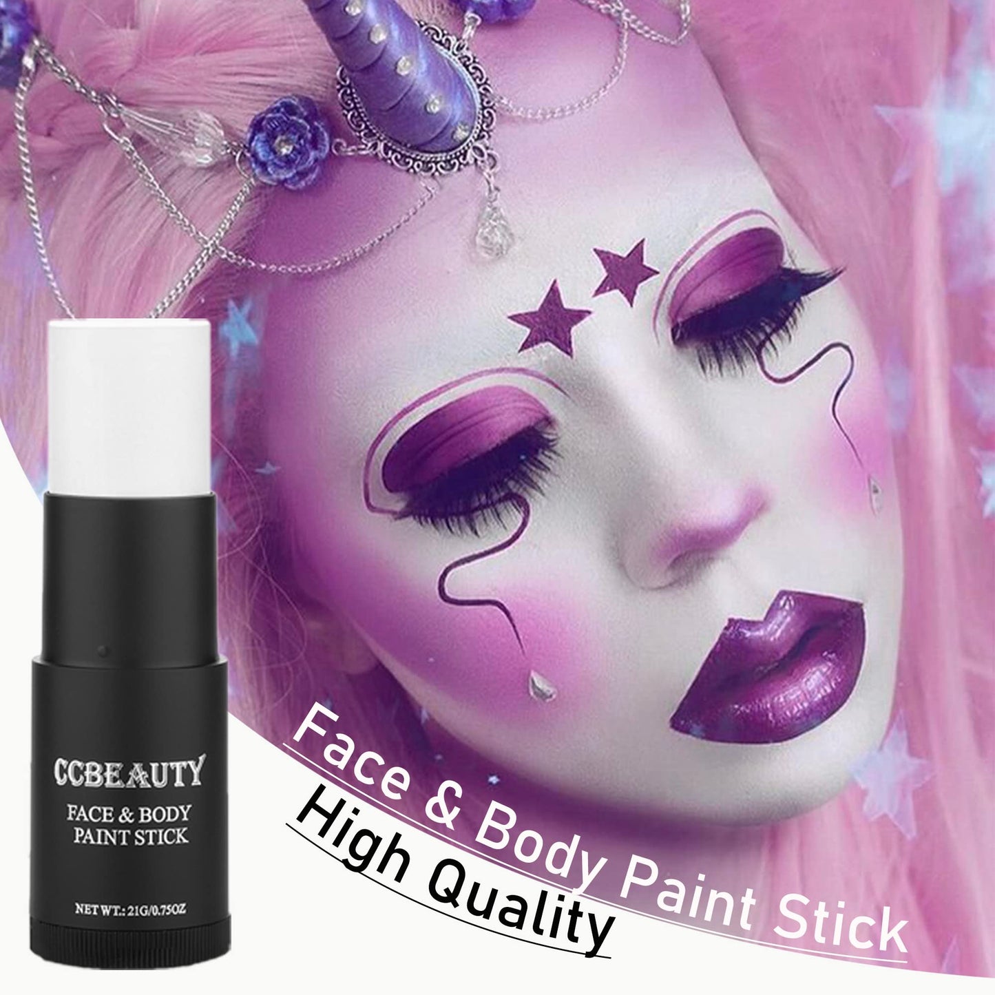 CCbeauty Witch Green Face Paint Stick, Face Painting Kit