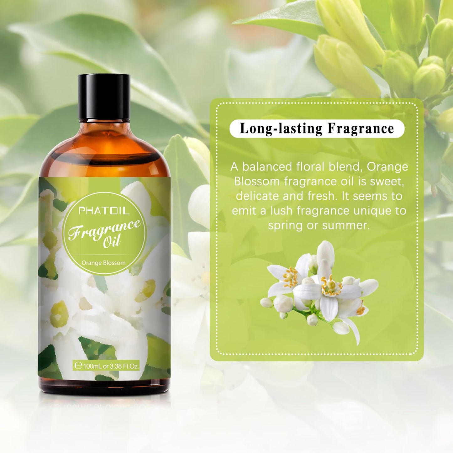 PHATOIL 3.38FL.OZ Coconut & Vanilla Fragrance Oils for Aromatherapy